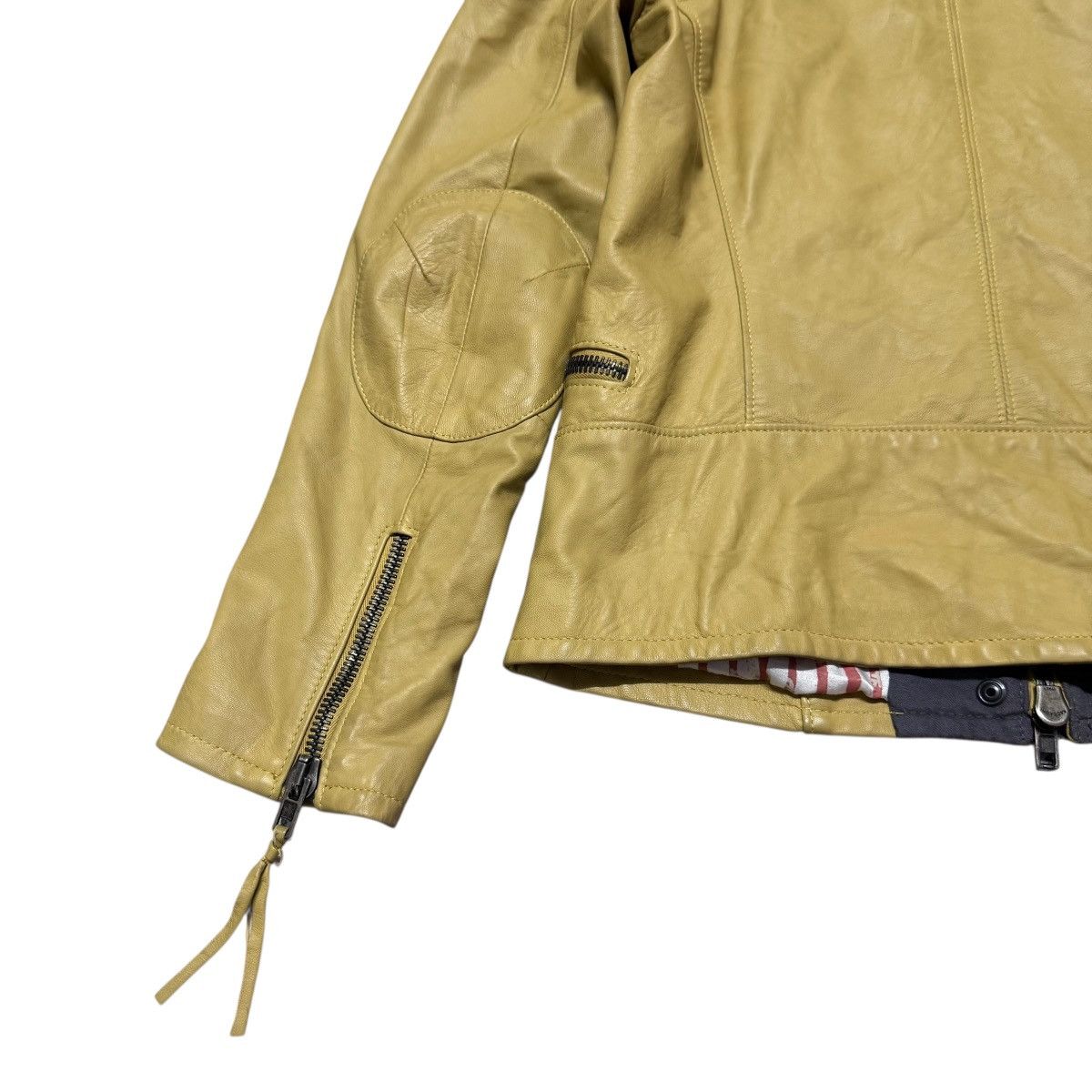 Leather S.W.O.R.D Gold Leather Jacket Size L / US 10 / IT 46 - 9 Thumbnail
