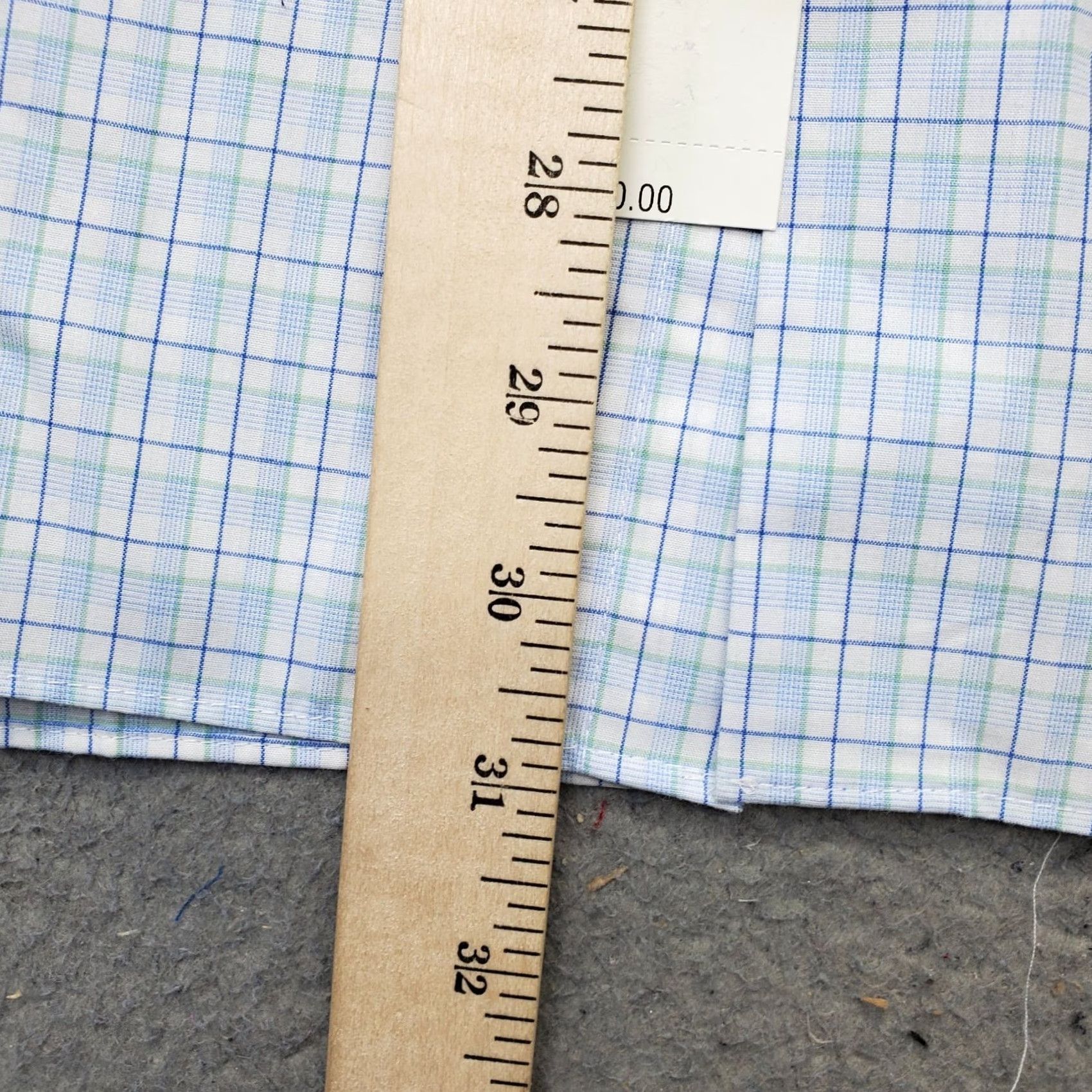 Van Heusen Van Heusen Dress Shirt Mens XL Blue Plaid Formal Regular Wrinkle-Free Button-Up Size 46R - 5 Thumbnail