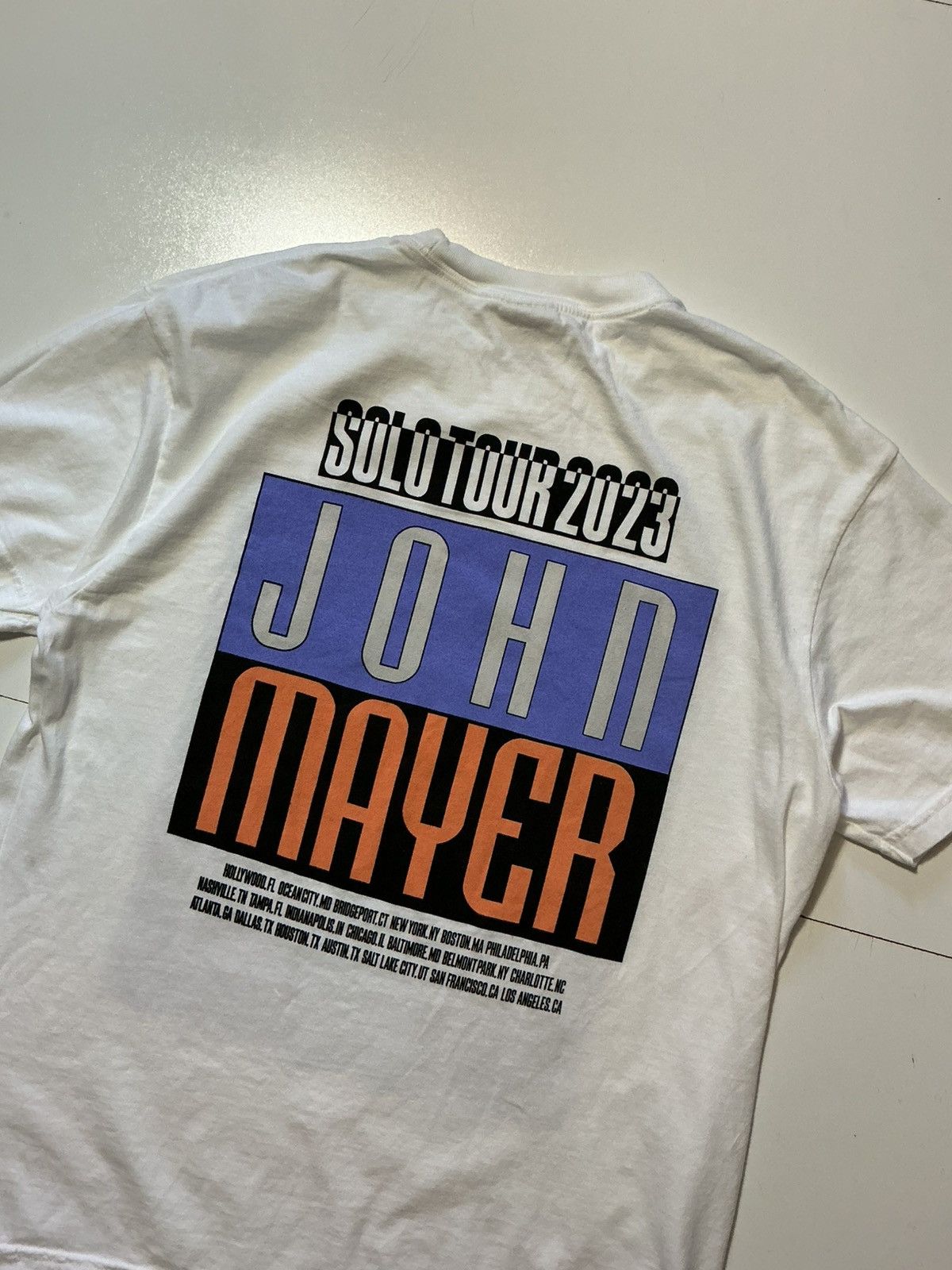 Comfort Colors John Mayer Solo Tour 2023 Official Merch Graphic S/S T-Shirt Size US L / EU 52-54 / 3 - 4 Thumbnail