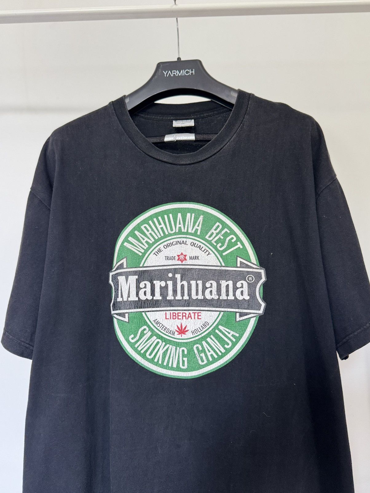 Band Tees Vintage 90s Marihuana Hush Weed Graphic Tee Size US XL / EU 56 / 4 - 2 Thumbnail