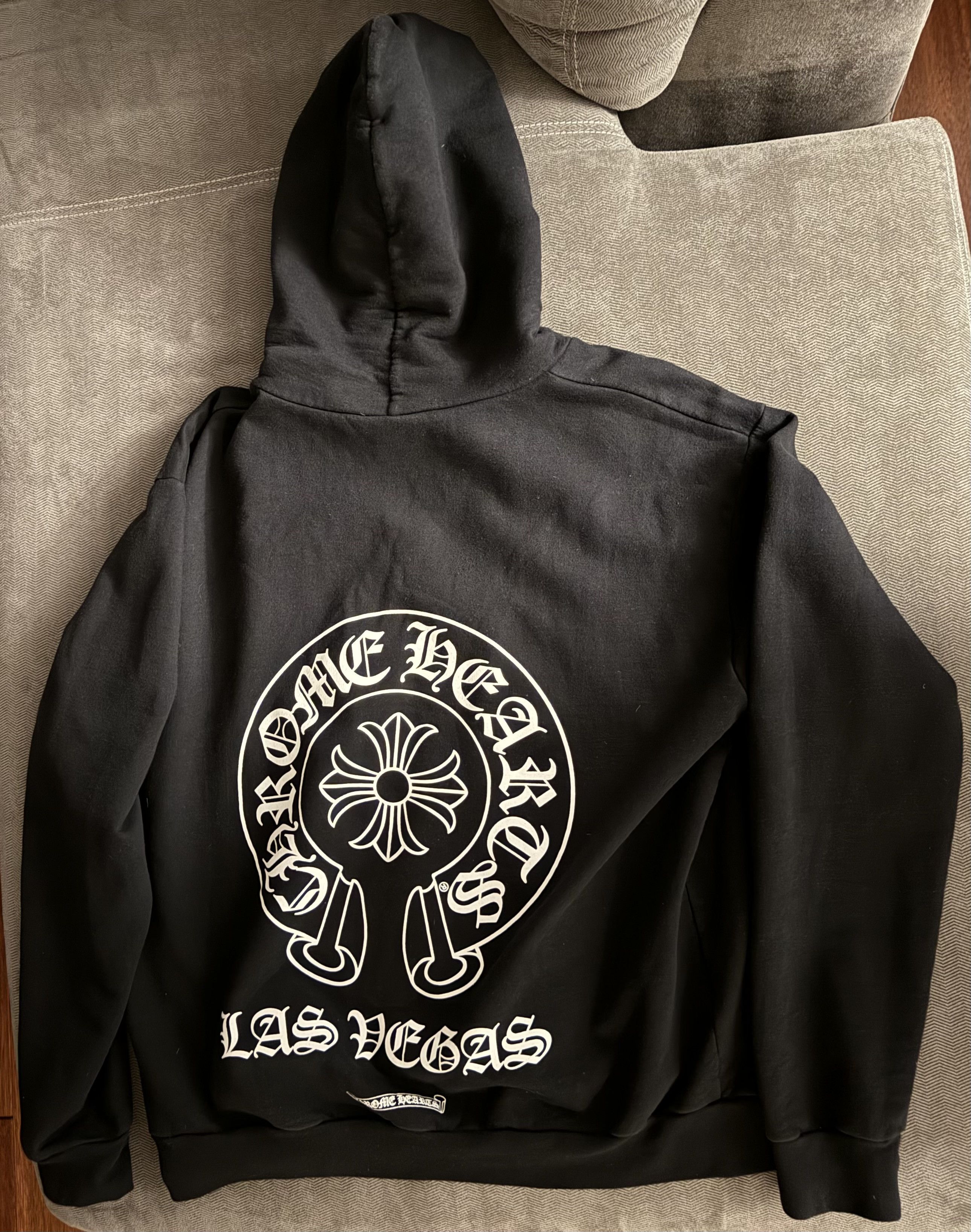 限定 CHROME HEARTS Las Vegas Zip Up Hoodie ジップ パーカー Chrome Hearts 'Rolling Stones' Las Vegas Zip Up Hoodie
