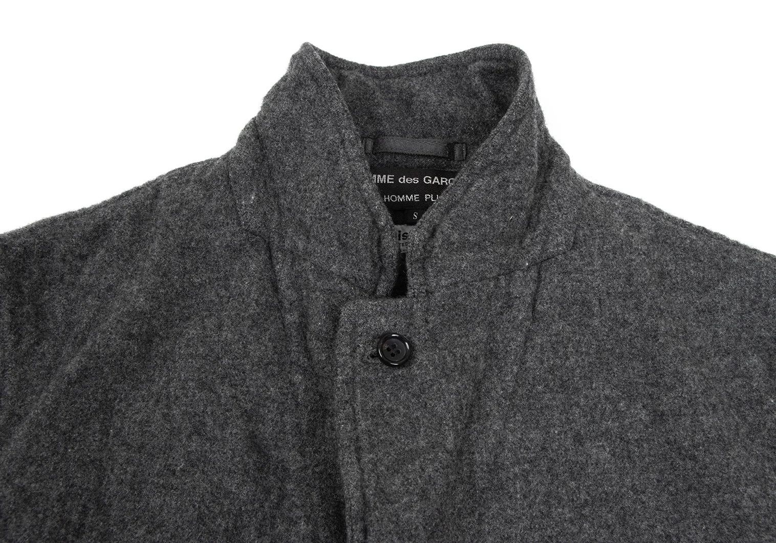 Comme des Garcons Homme Plus Wool-Blend Patch Pocket Jacket in Gray Size S Size US S / EU 44-46 / 1 - 5 Thumbnail