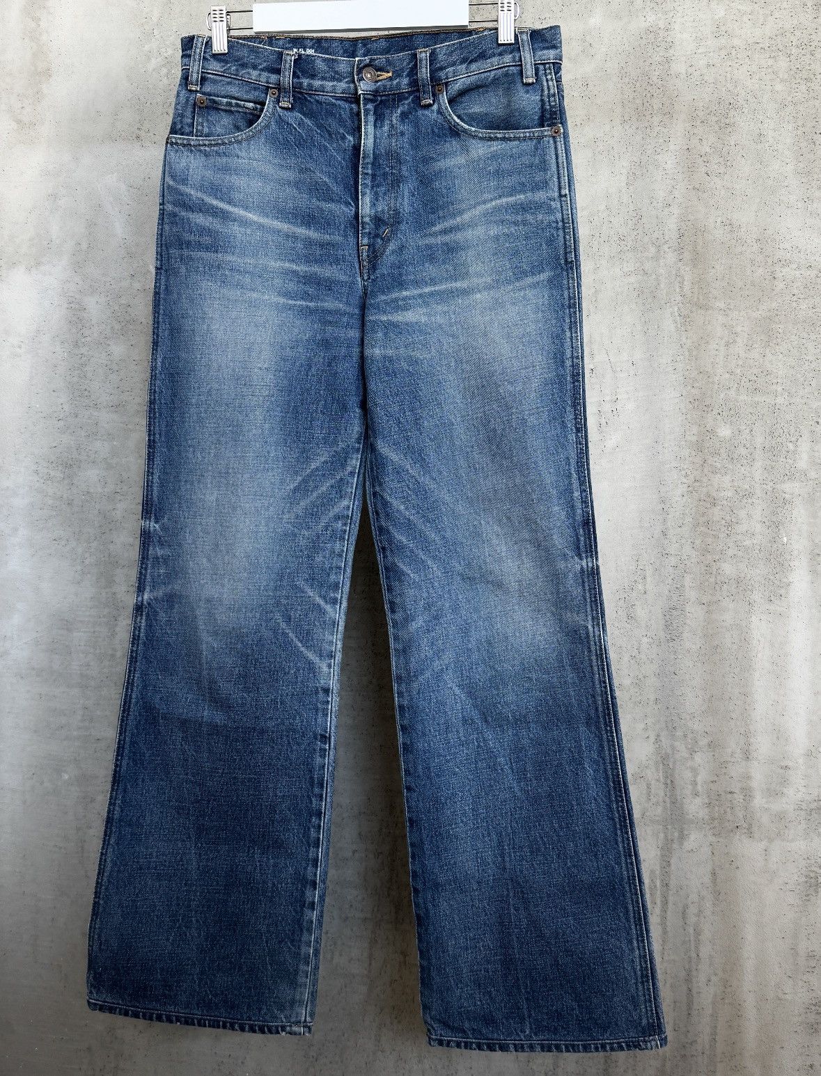 Celine Celine by Hedi Slimane Mid-Rise Flare Pants in Denim SS20 Size 29" - 3 Thumbnail
