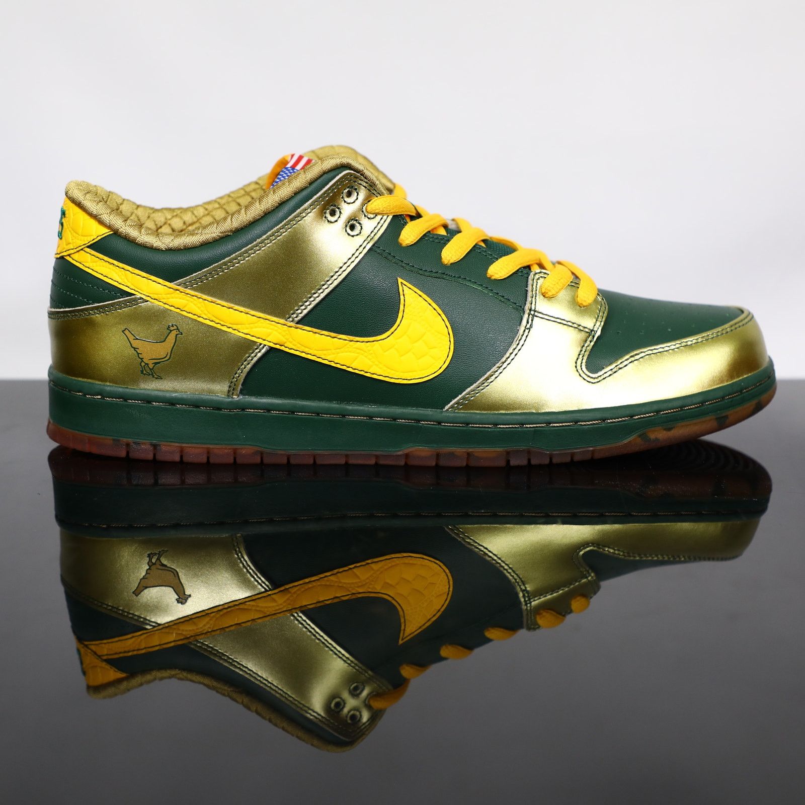 Nike 2018 Nike SB Dunk Low Doernbecher Joey Bates Gold BV8740 377 Size US 14 / EU 47 - 1 Thumbnail