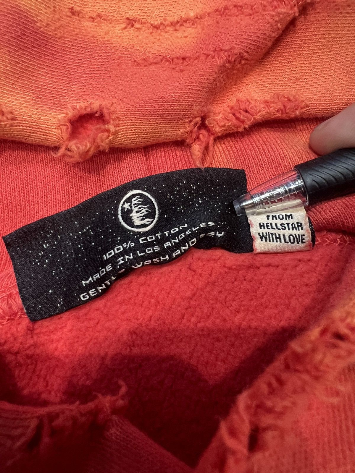 HELLSTAR HELLSTAR “RECORDS” HOODIE - SIZE SMALL - (RED TIE DYE) Size US M / EU 48-50 / 2 - 4 Thumbnail