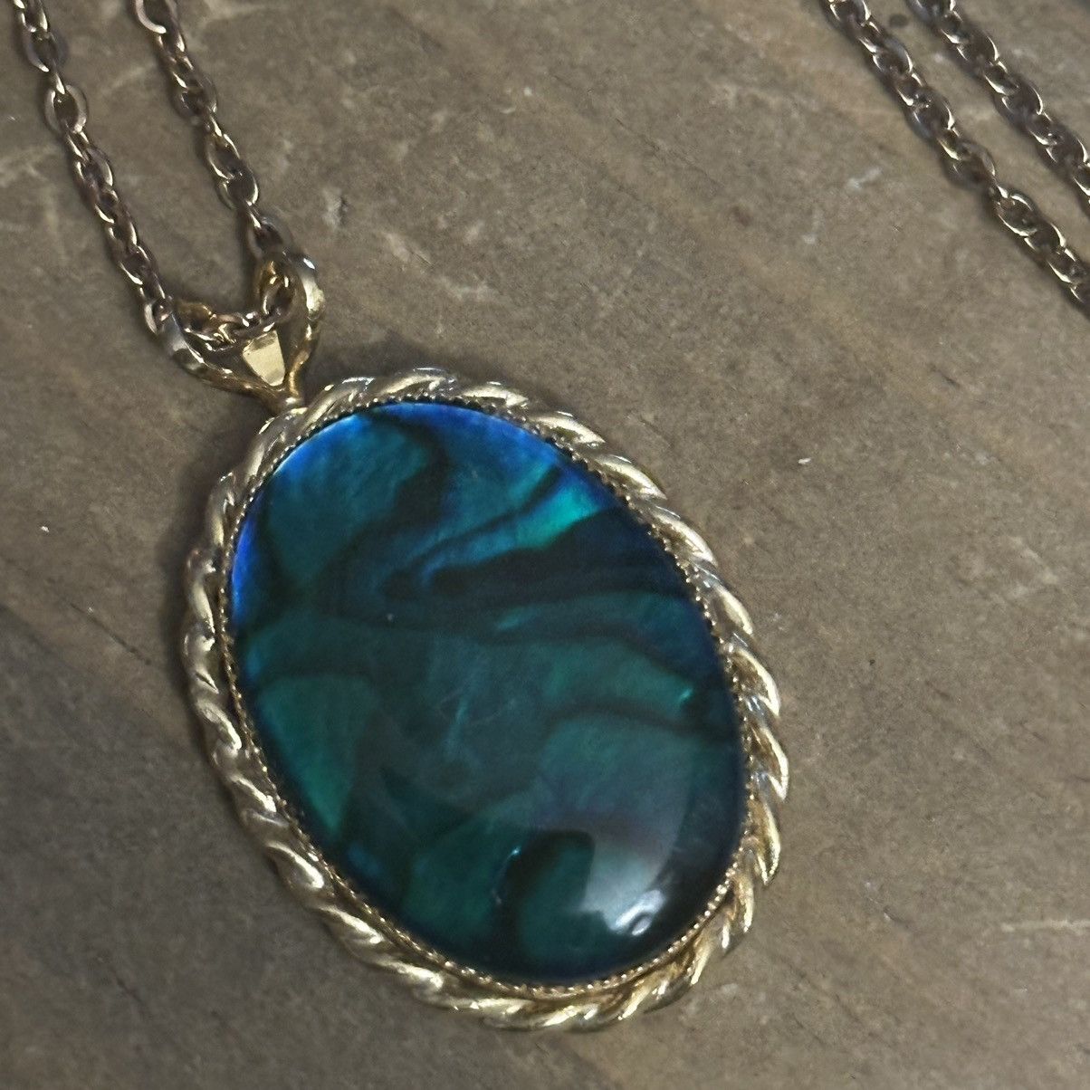 Other Oval abalone pendant necklace Size ONE SIZE - 3 Thumbnail