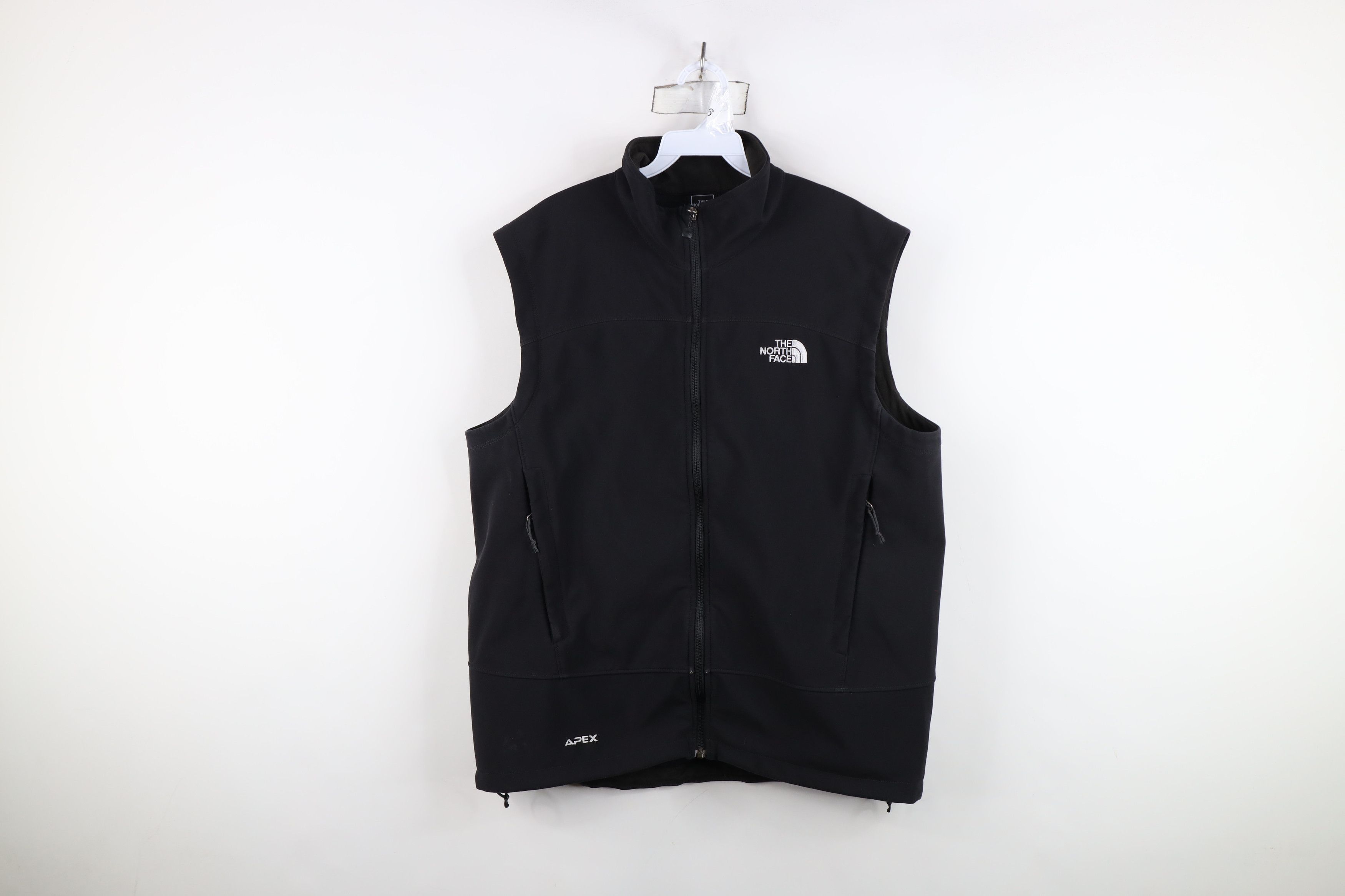The North Face Out Soft Shell Full Zip Vest Jacket Black