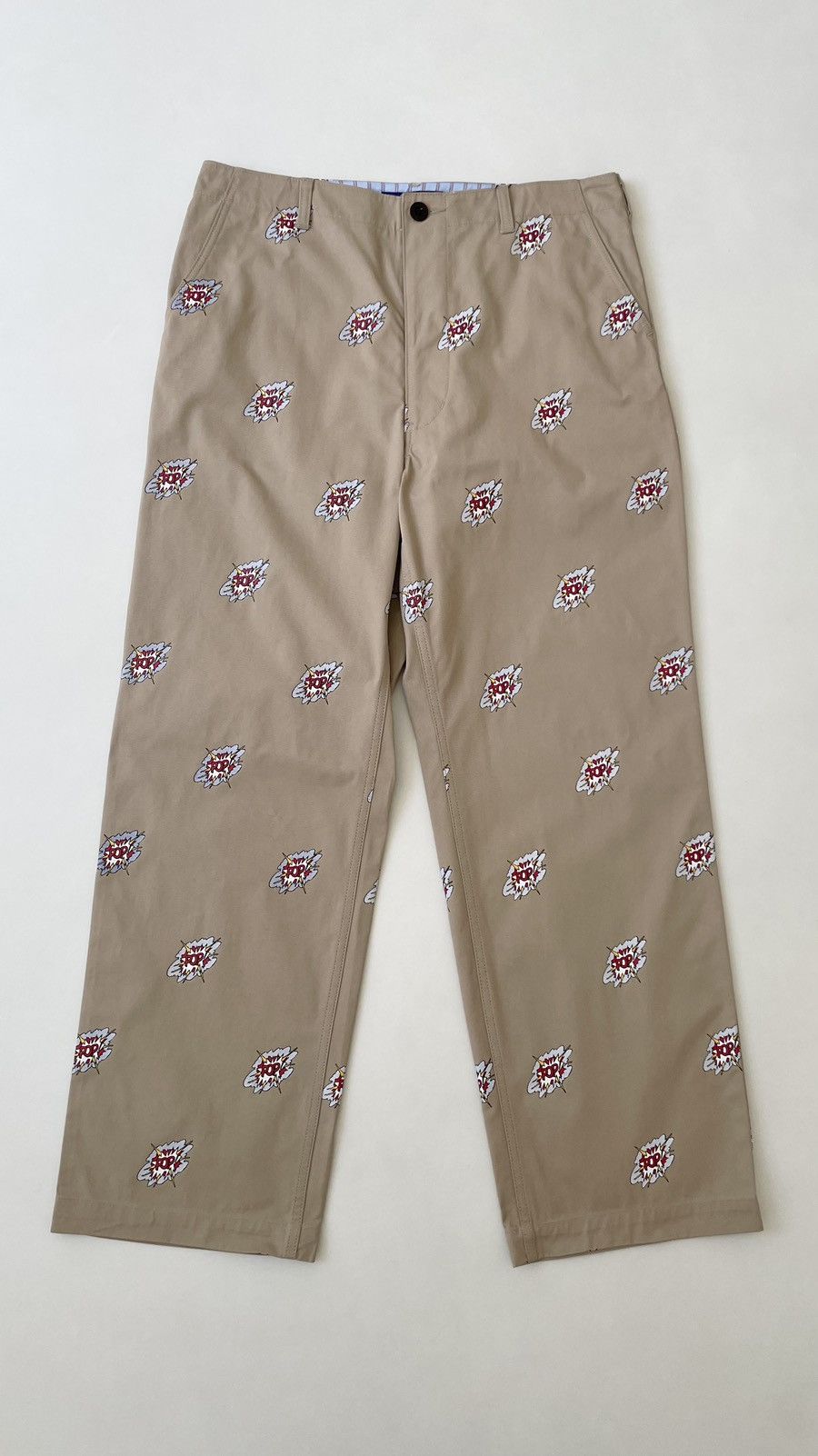 Comme des Garcons Lichtenstein ‘Pop’ Print Beige Wide Pants Size US 36 / EU 52 - 1 Thumbnail