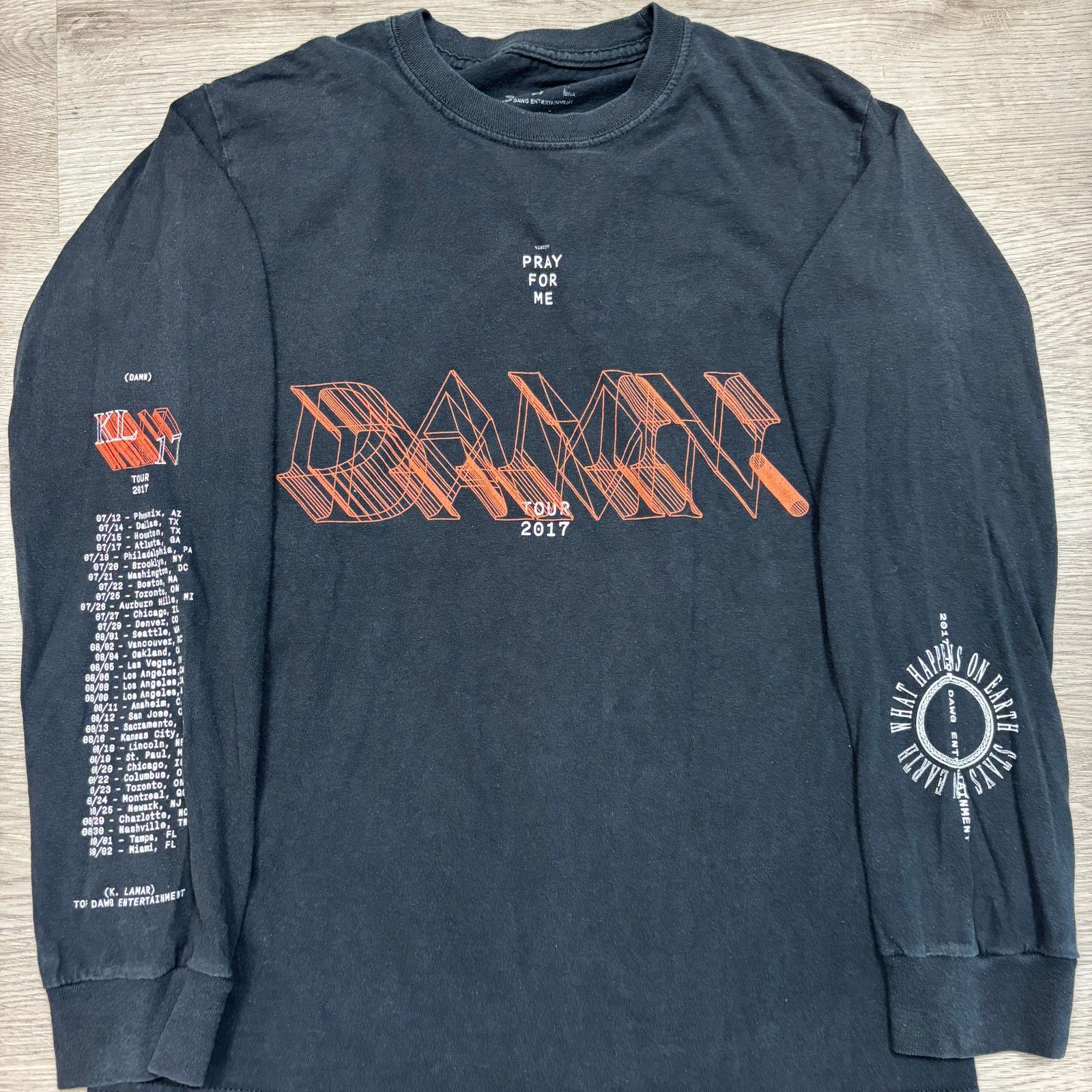 Top Dawg Entertainment Kendrick Lamar Damn Pray For Me Tour Long Sleeve Shirt Small Size US S / EU 44-46 / 1 - 2 Thumbnail