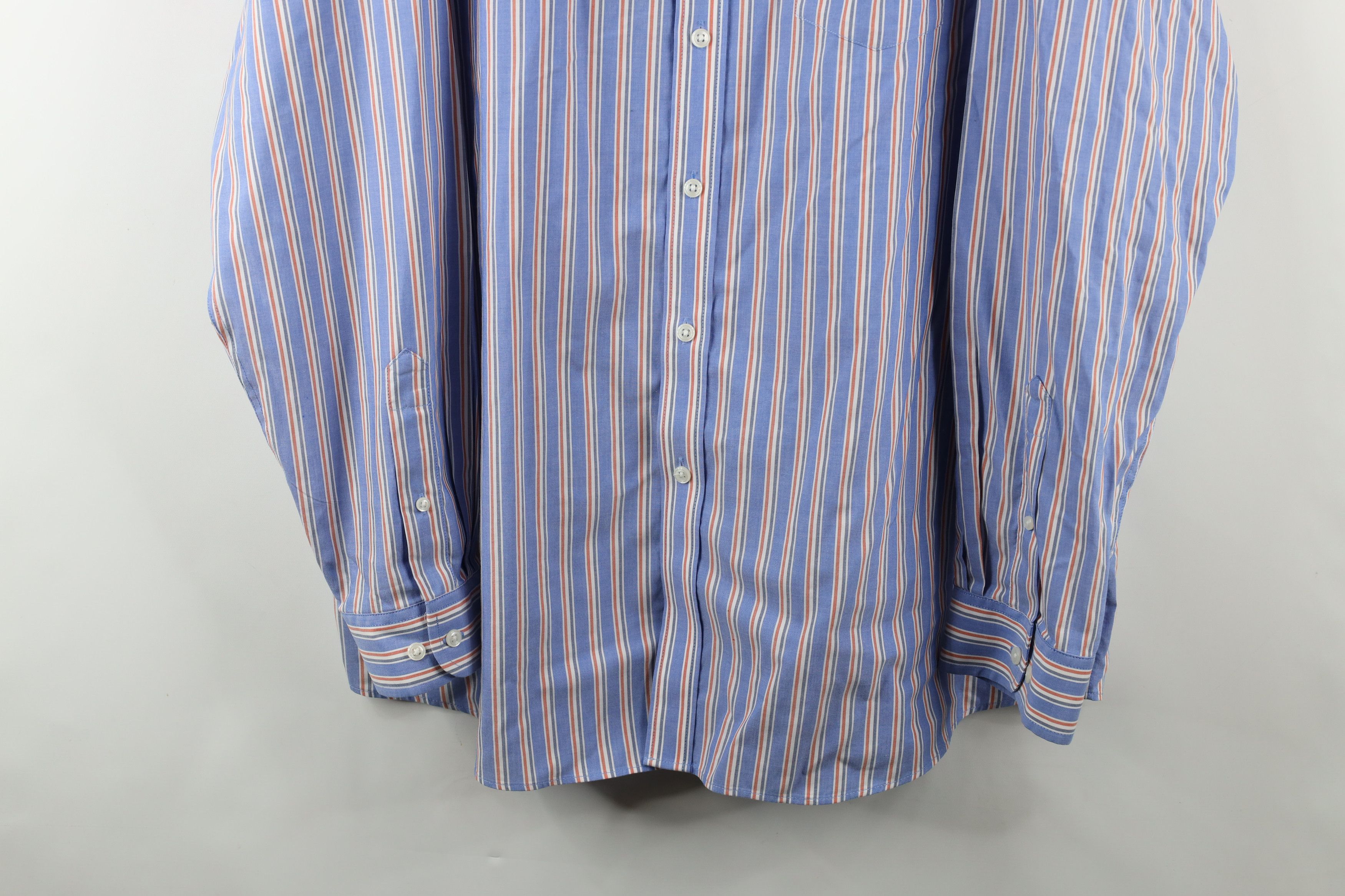 L.L. Bean × Vintage Vintage LL Bean Resistant Striped Collared Button Down Shirt Size US XL / EU 56 / 4 - 3 Thumbnail
