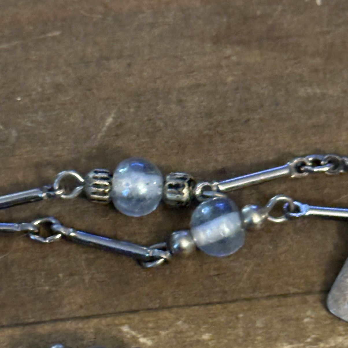 Other Ethel & Myrtle silver tone station glass bead necklace Size ONE SIZE - 4 Thumbnail