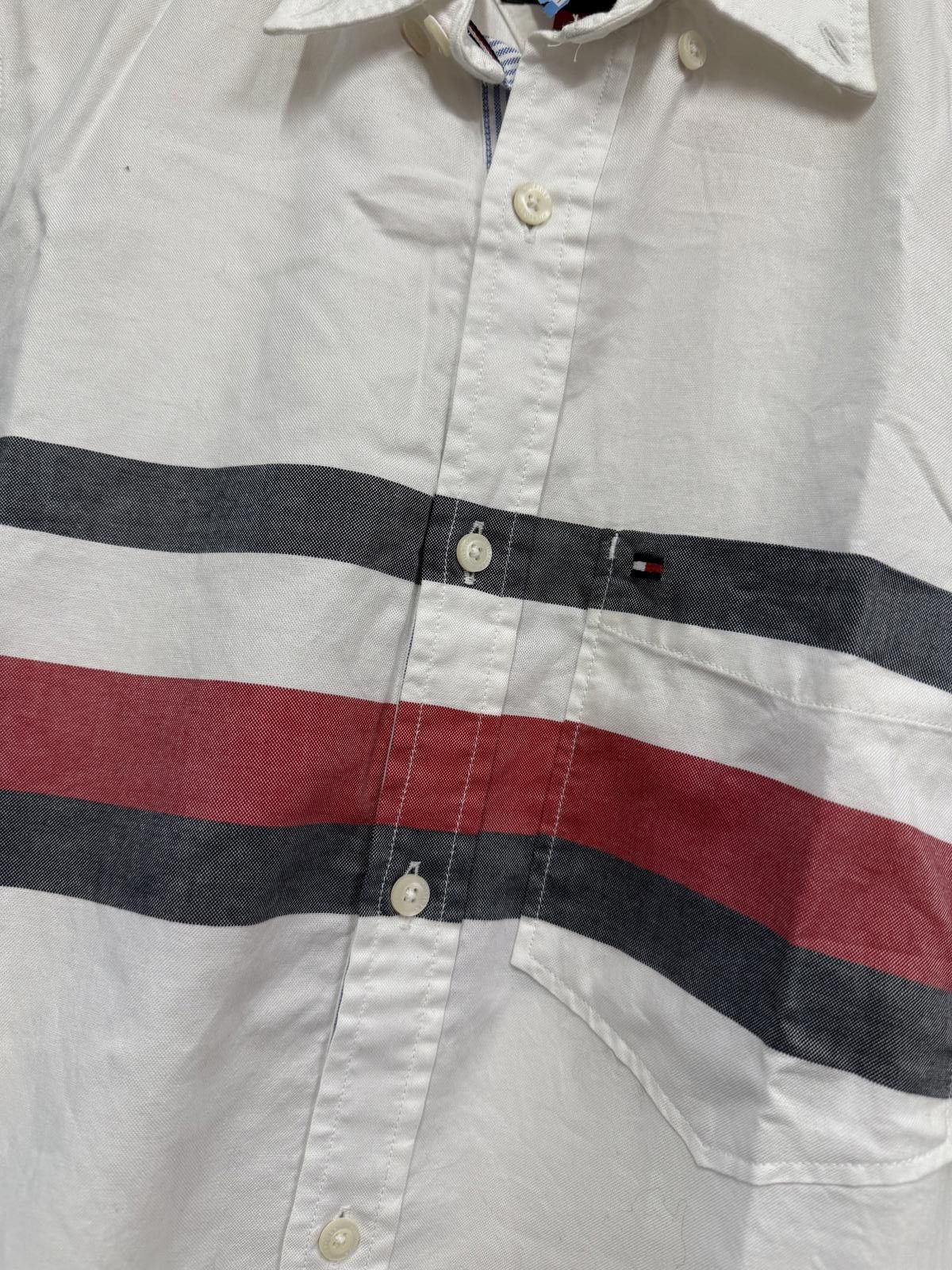 Tommy Hilfiger Tommy Hilfiger Slim Fit Striped Long Sleeve Shirt XS Size US XS / EU 42 / 0 - 3 Thumbnail