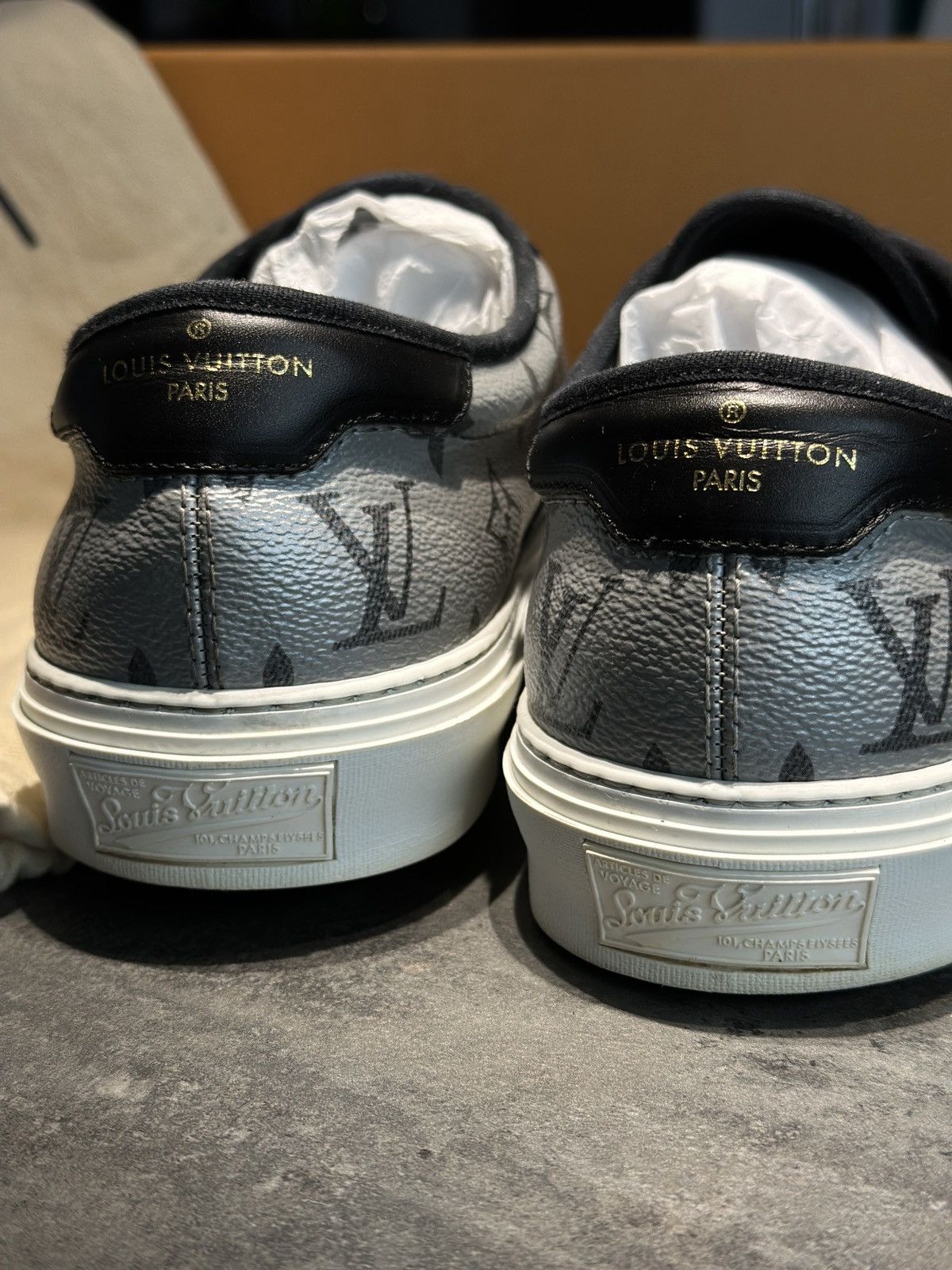 Louis Vuitton Louis Vuitton Monogram Mens Trocadero Sneakers Size US 8.5 / EU 41-42 - 11 Thumbnail
