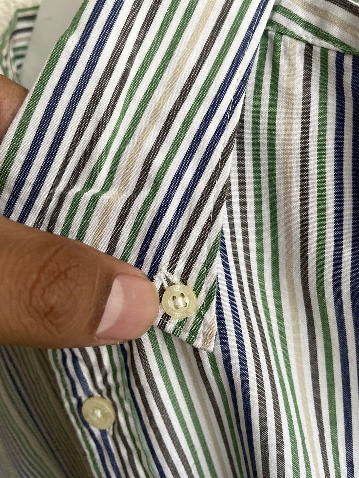 Yohji Yamamoto 2000s Archive Ined by yojhi yamamoto Stripe Shirt Size US M / EU 48-50 / 2 - 5 Thumbnail