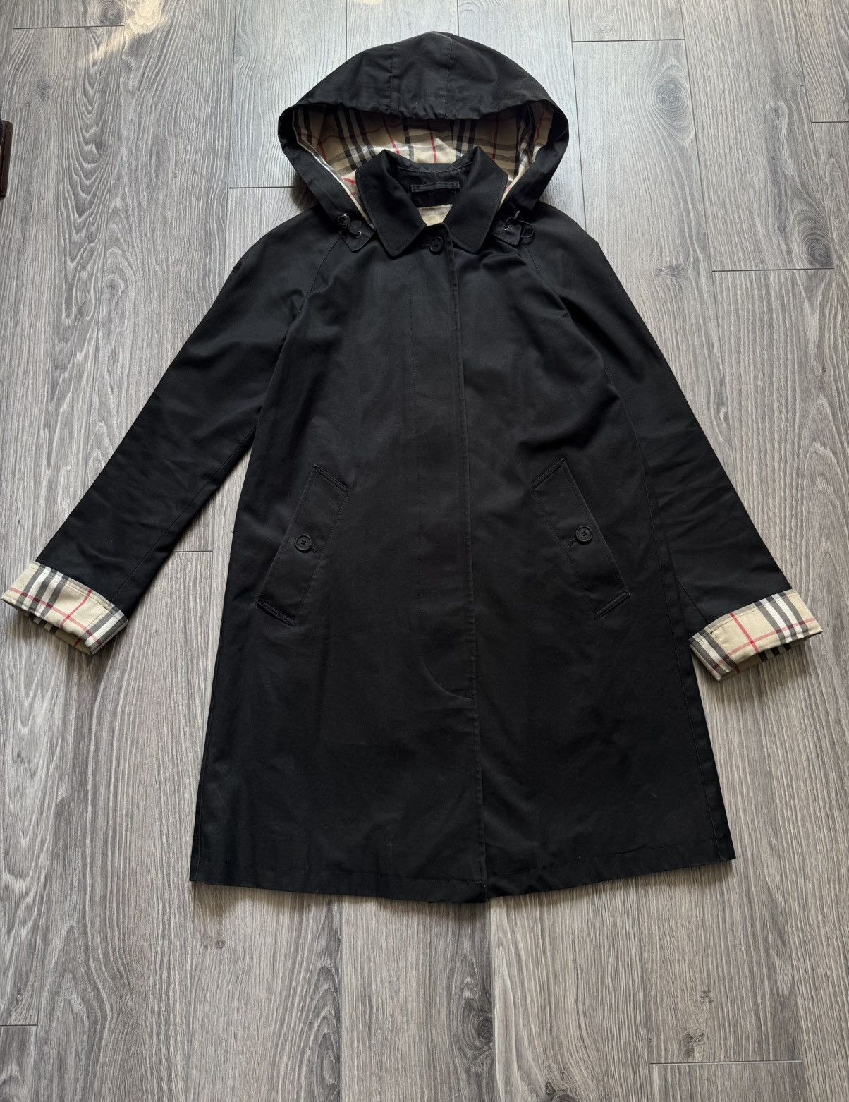 Burberry Burberry Carmen Knee-Length Checkered Coat Size XS / US 0-2 / IT 36-38 - 3 Thumbnail