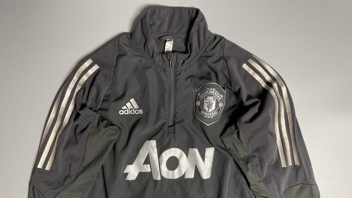 Adidas × Vintage MANCHESTER UNITED ADIDAS 2019/2020 SOCCER TRAINING TRACK TOP Size US M / EU 48-50 / 2 - 2 Thumbnail