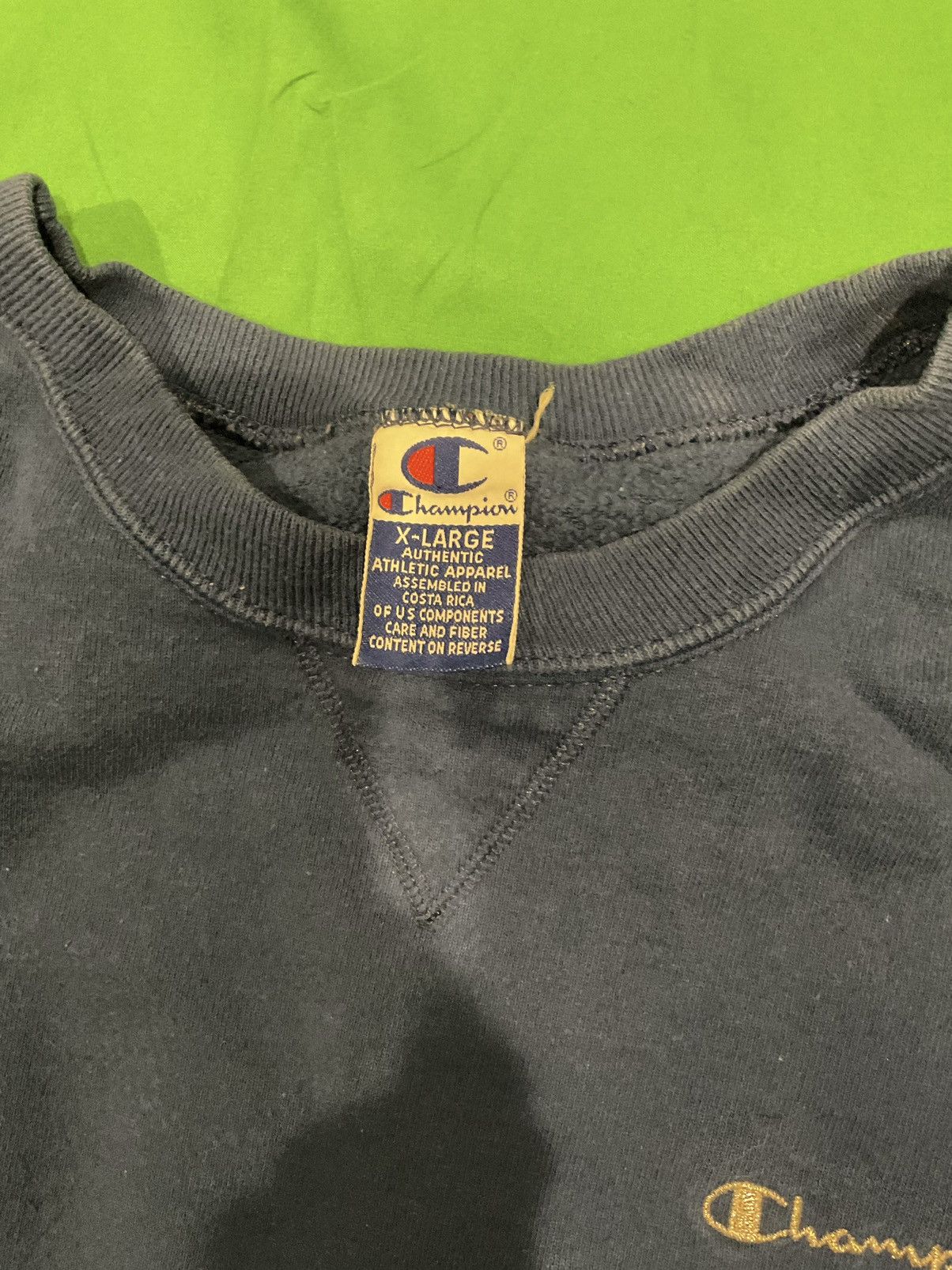 Champion × Vintage Vintage Blue Champion crewneck Size US XL / EU 56 / 4 - 2 Thumbnail