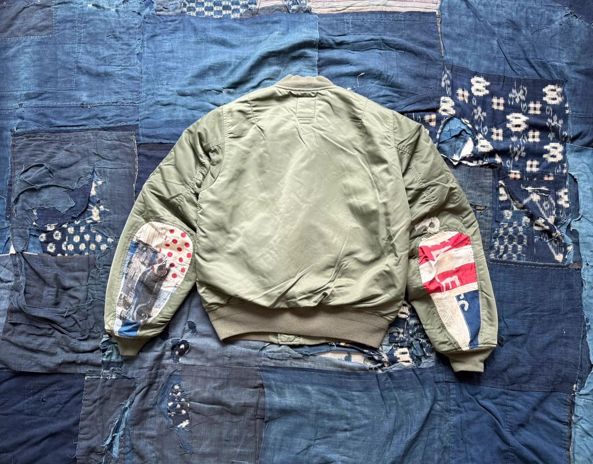 Visvim Visvim 19SS Thorson JKT Collage MA1 Olive 3 (Worn, Accs) Size US L / EU 52-54 / 3 - 1 Thumbnail