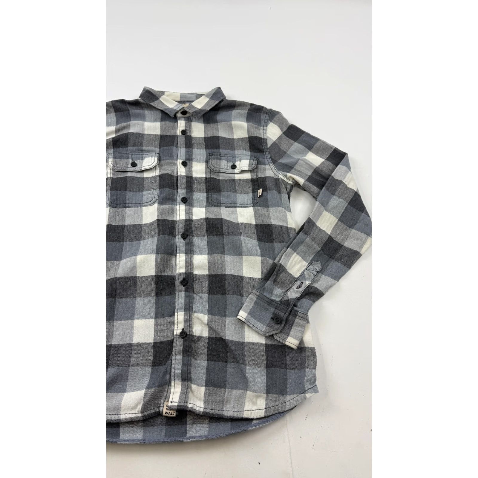 Vans Vans Shirt Mens Medium Gray Plaid Flannel Long Sleeve Button Front Casual Size US M / EU 48-50 / 2 - 3 Thumbnail
