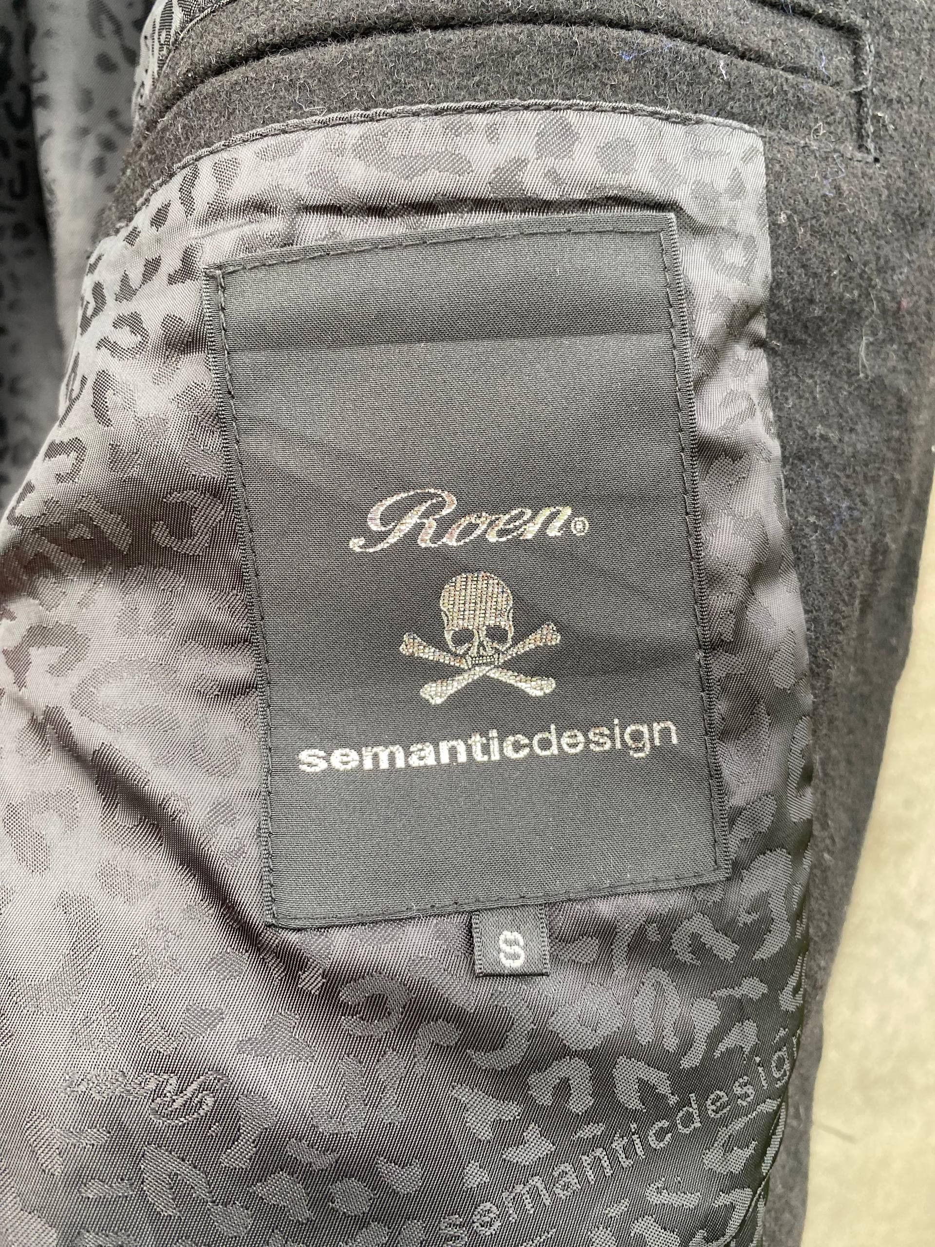 semanticdesign Roen x Semantic Design Skull Punk Gothic Style Coat Size US S / EU 44-46 / 1 - 12 Thumbnail