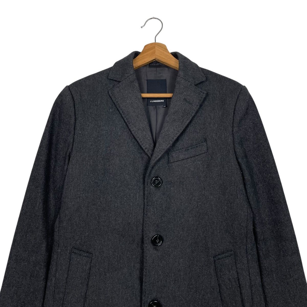 J.Lindeberg J.Lindeberg Wool Black Coat Size US S / EU 44-46 / 1 - 2 Thumbnail