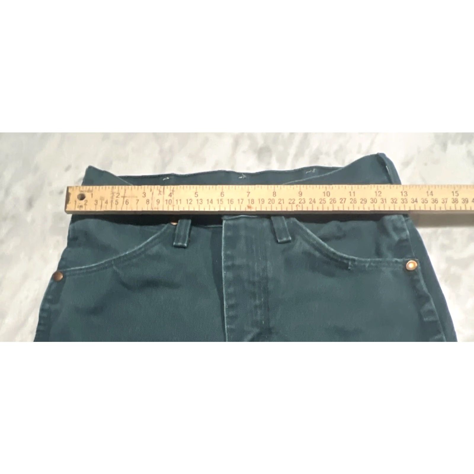 Wrangler VINTAGE Wrangler Jeans 26x30 Green 936NTG Western Cowboy 936 Straight Men Size US 26 / EU 42 - 5 Thumbnail