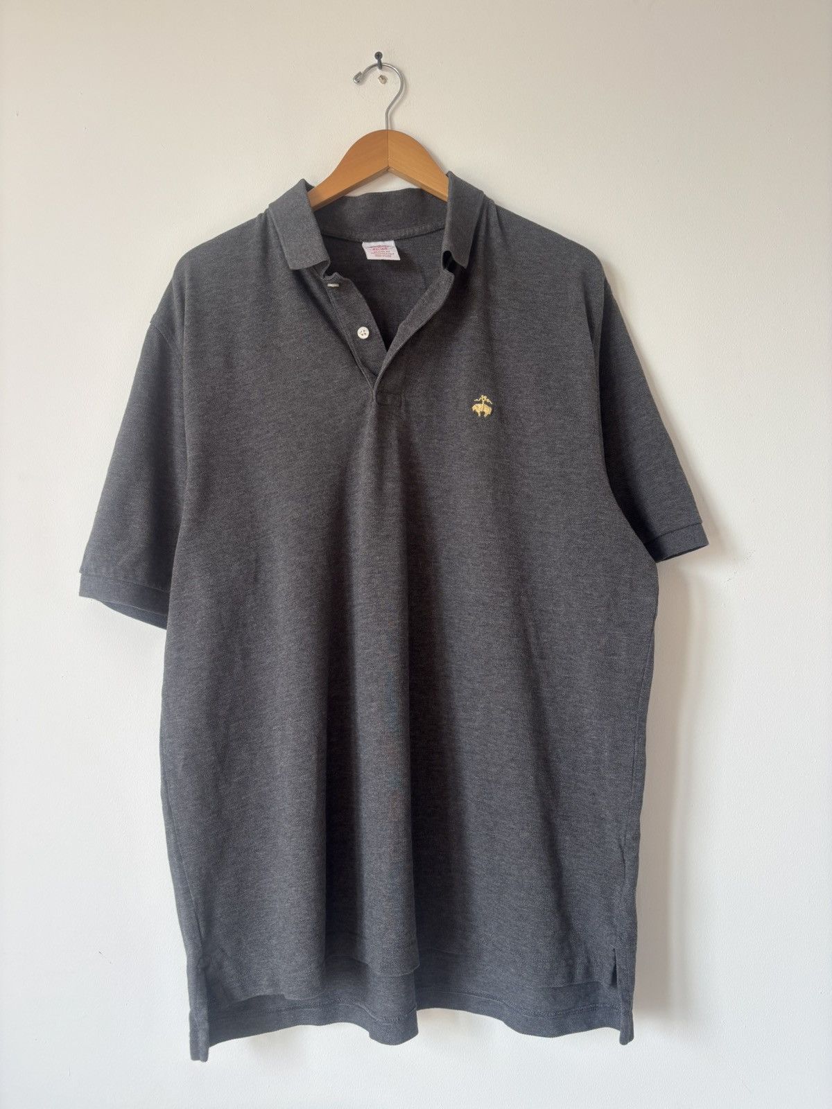 Brooks Brothers Brooks Brothers Pique Polo Grey XL Size US XL / EU 56 / 4 - 2 Thumbnail