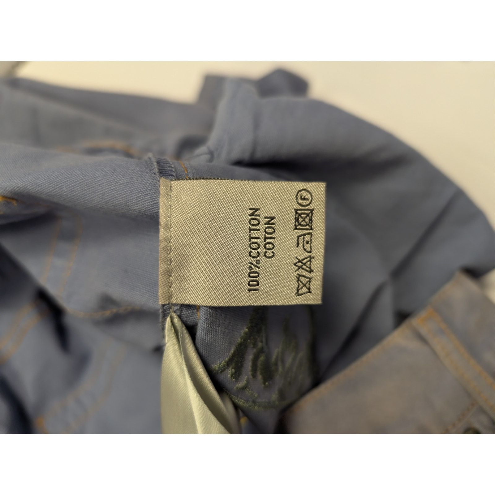 Dior o1rshd1 Embroidered Logo Patch Jeans in Light Blue Size US 32 / EU 48 - 18 Thumbnail