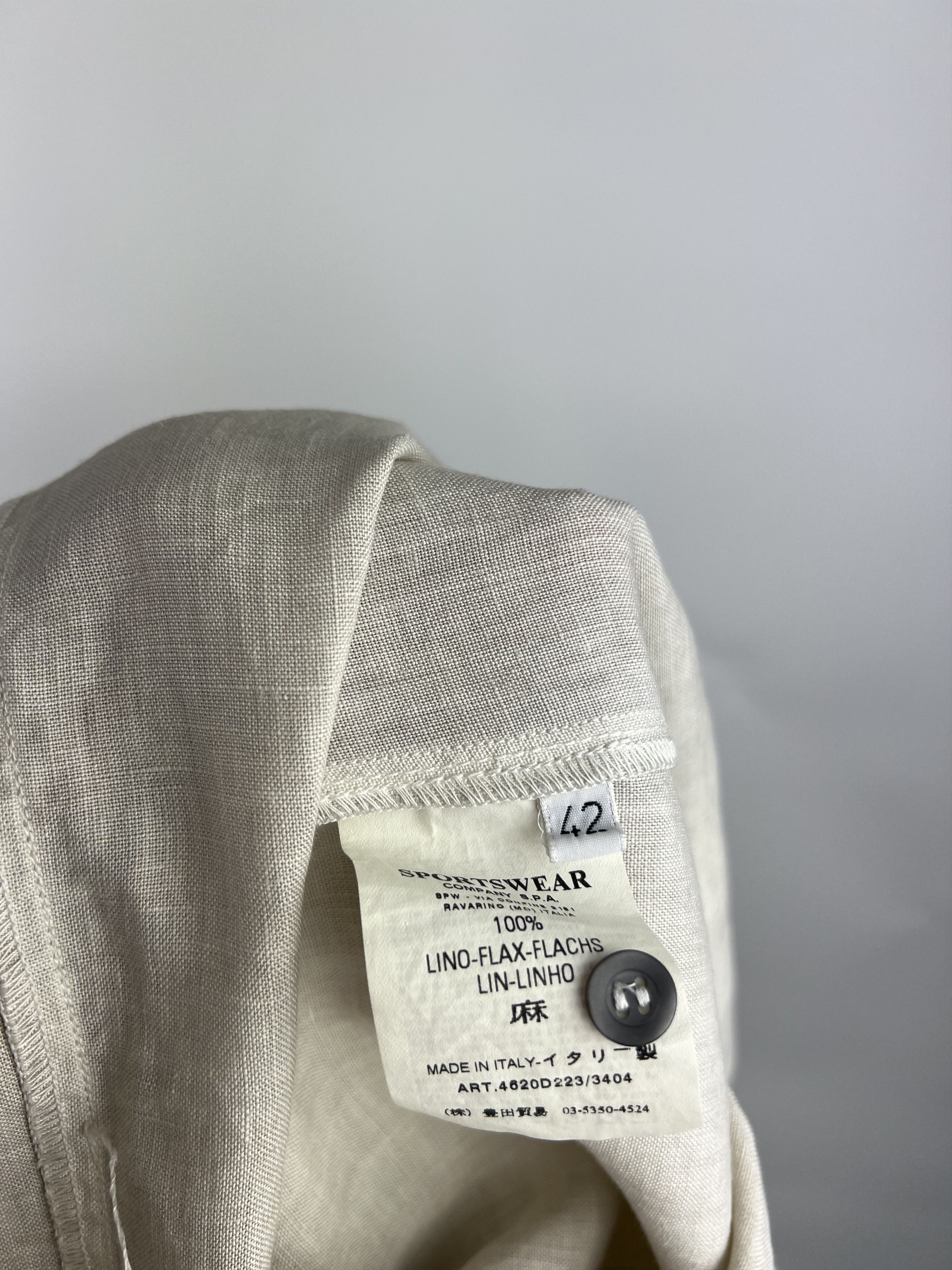 C.P. Company Rare Vintage C.P. Company Linen Midi Belted Dress Size IT42 Size M / US 6-8 / IT 42-44 - 7 Thumbnail