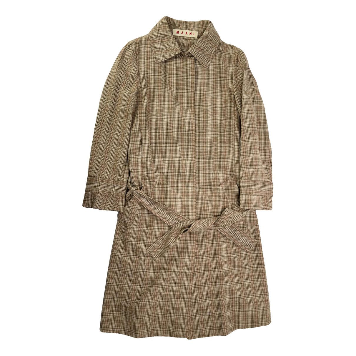 Marni Beige Cotton Trench Coat Size M / US 6-8 / IT 42-44 - 1 Thumbnail