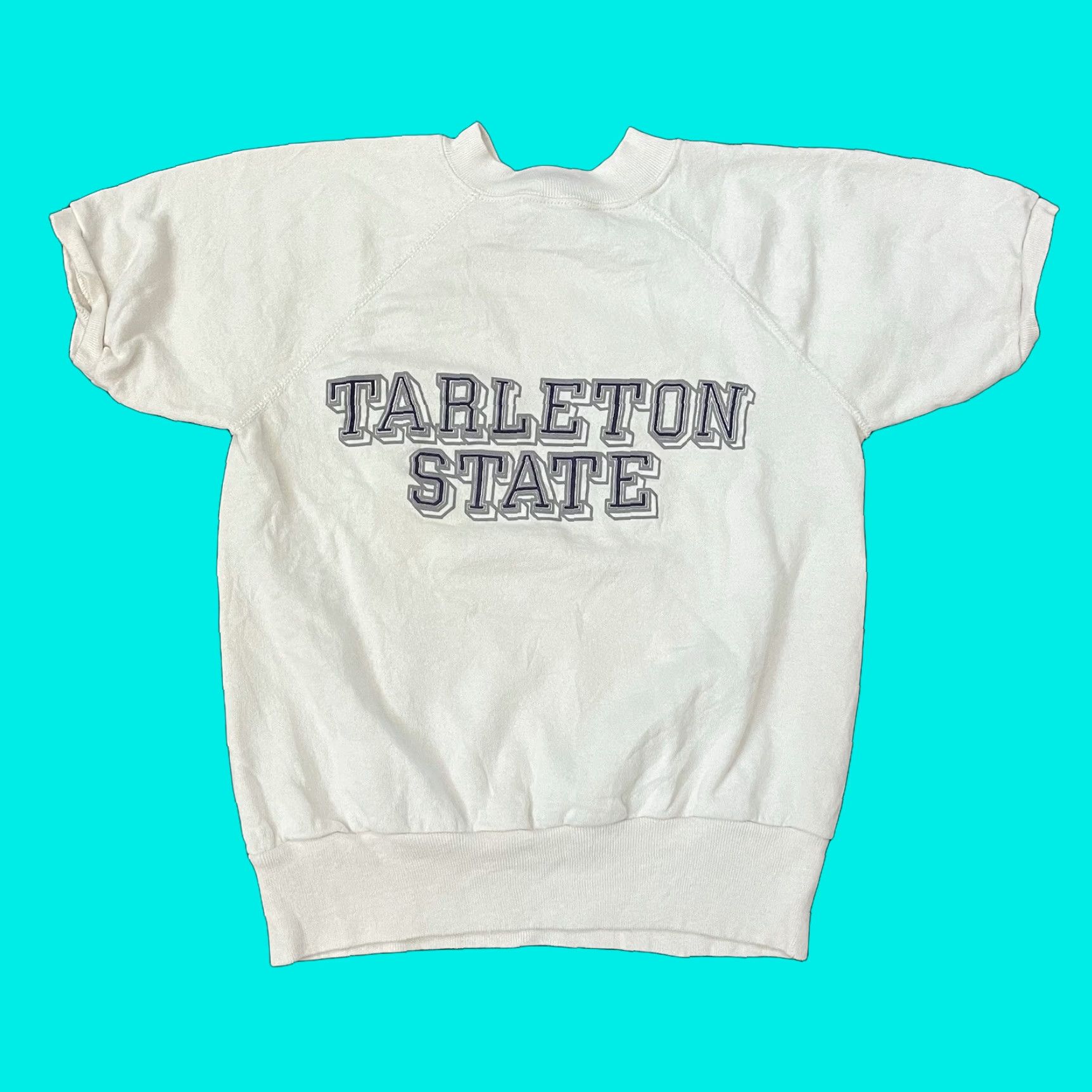 Vintage VINTAGE True Vintage Tarleton State University T-Shirt Small Graphic Print White 90s Mens Size US S / EU 44-46 / 1 - 1 Thumbnail