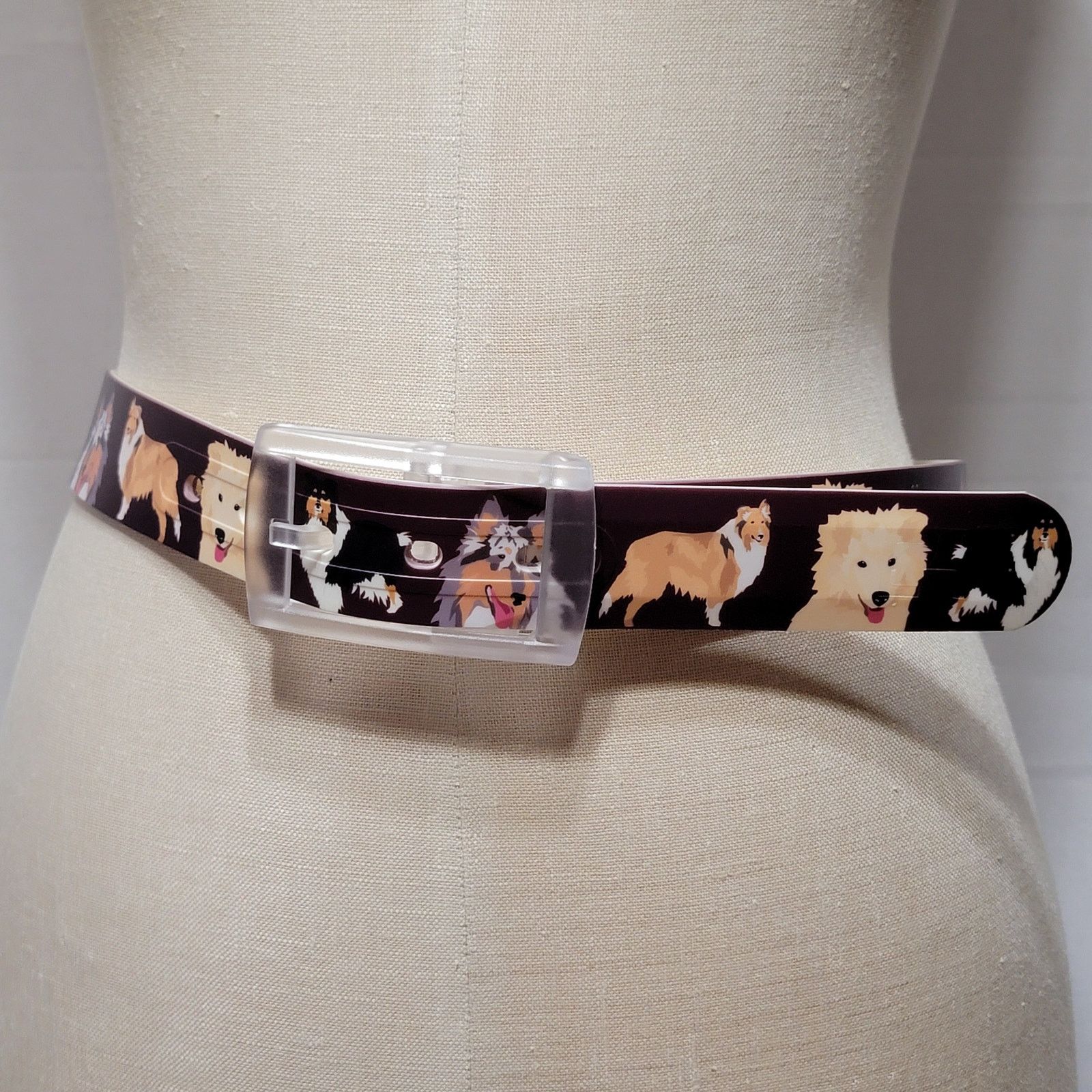 Other Brown Belt w/Dogs - 36" Size ONE SIZE - 1 Thumbnail