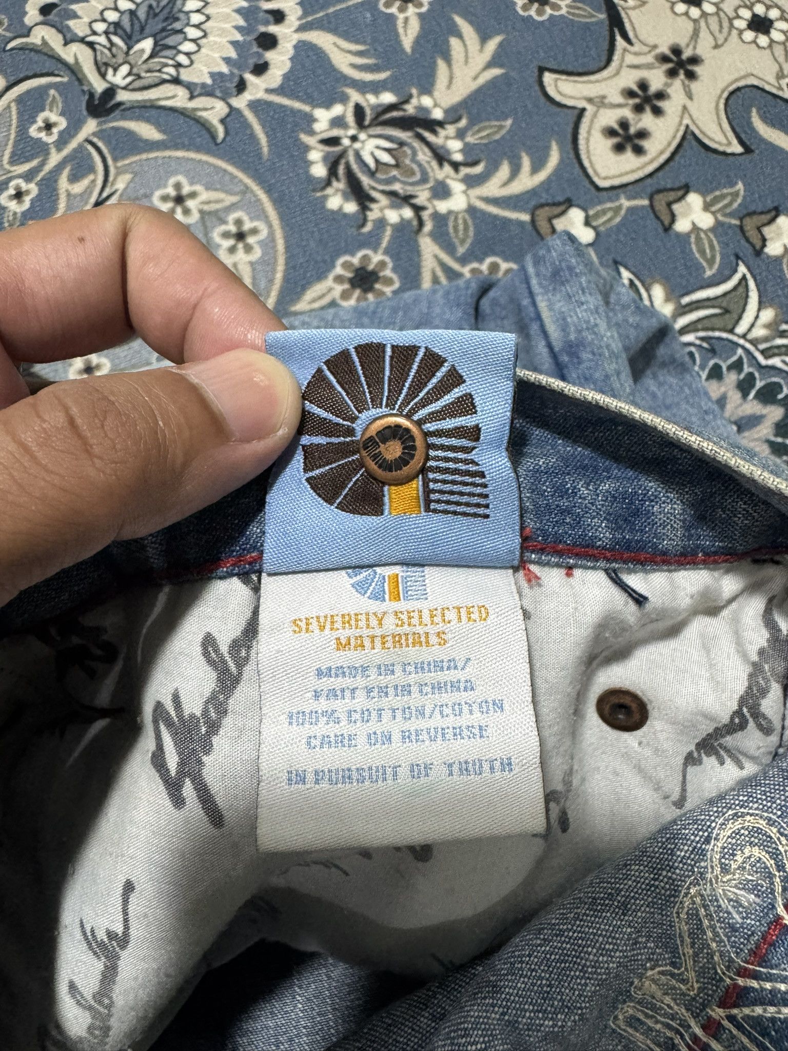 Akademiks × Menace Vintage Akademiks Patchwork Distressed Denim Baggy Loose Fit Size US 36 / EU 52 - 11 Thumbnail