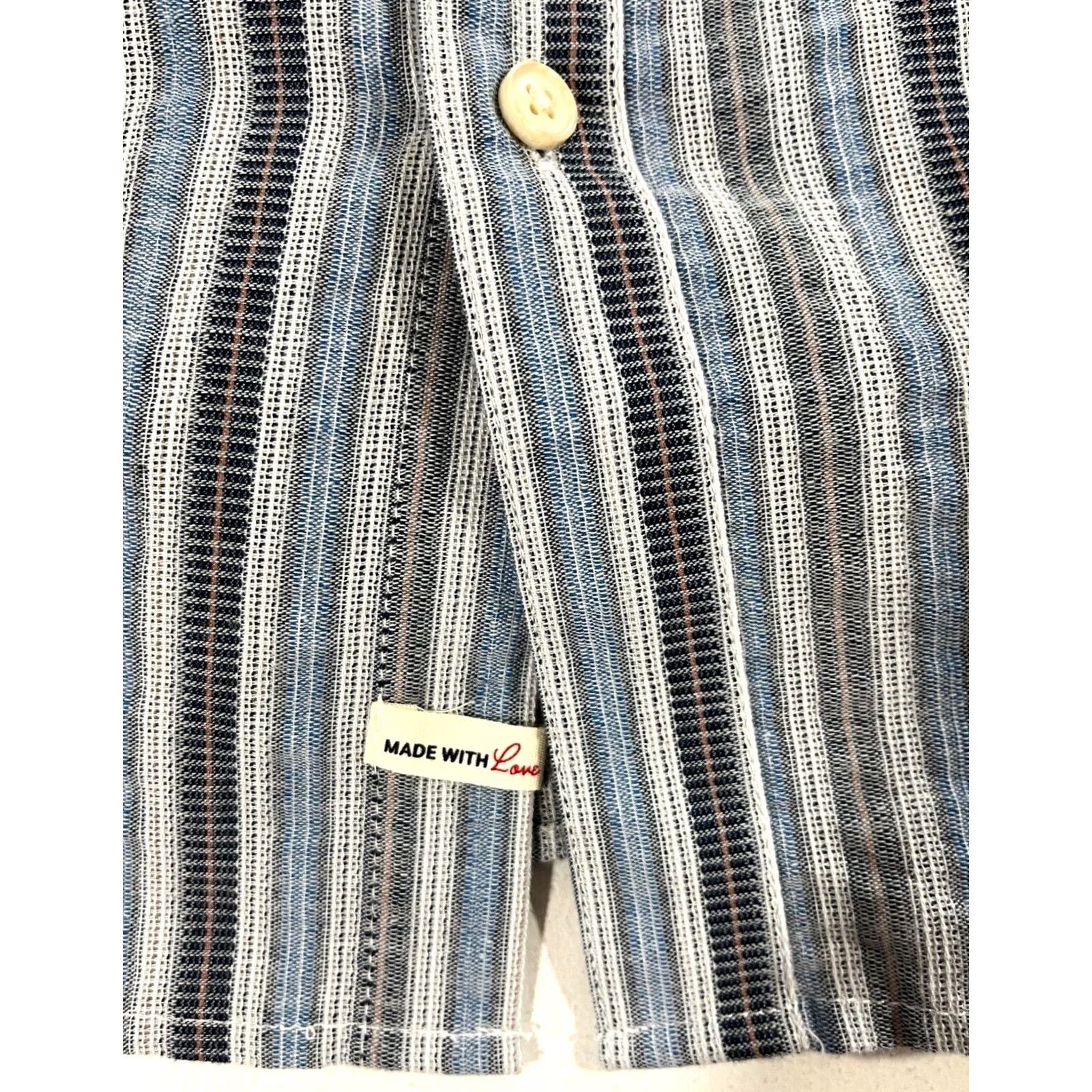 Scotch & Soda SCOTCH & SODA Men’s Lightweight Dobby Stripe Button-Up Shirt - Multicolor Cotton, Size L, NWT, Casual, Long Sleeve, Collared, Pockets, Regular Fit Size US L / EU 52-54 / 3 - 7 Thumbnail