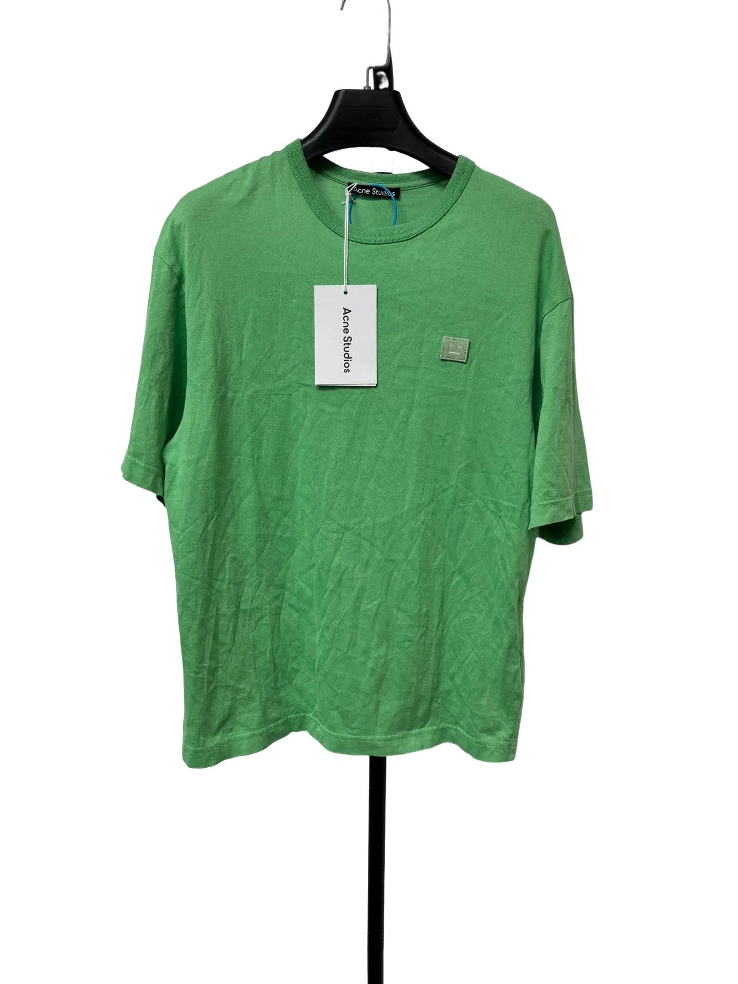 Acne Studios Acne Studios Green Face Patch T-Shirt XXS Size US XXS / EU 40 - 1 Thumbnail