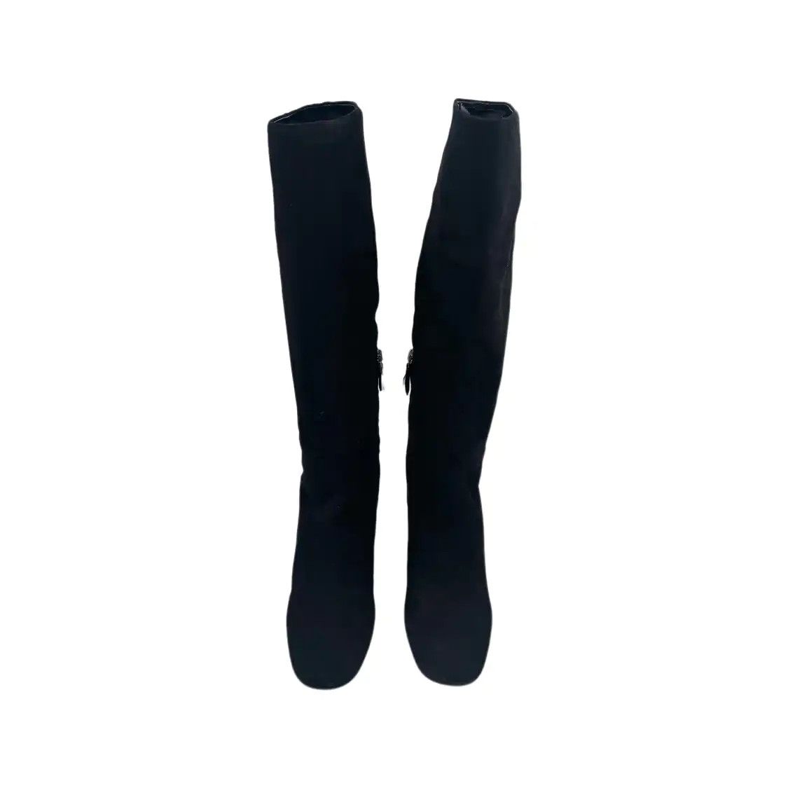 Miu Miu Miu black suede Women's knee-high boots 36 Size US 6 / IT 36 - 1 Thumbnail