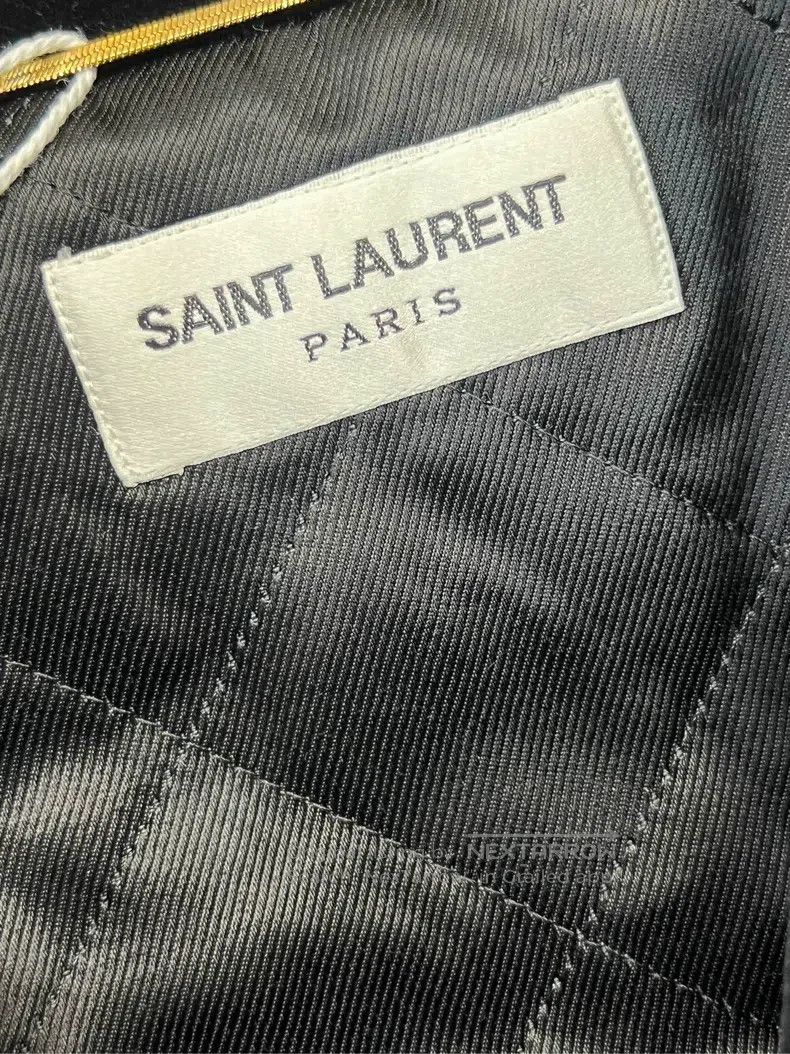 Saint Laurent Paris Saint Laurent Paris Popular Waterdrop Logo Velvet Coat Size US M / EU 48-50 / 2 - 3 Thumbnail