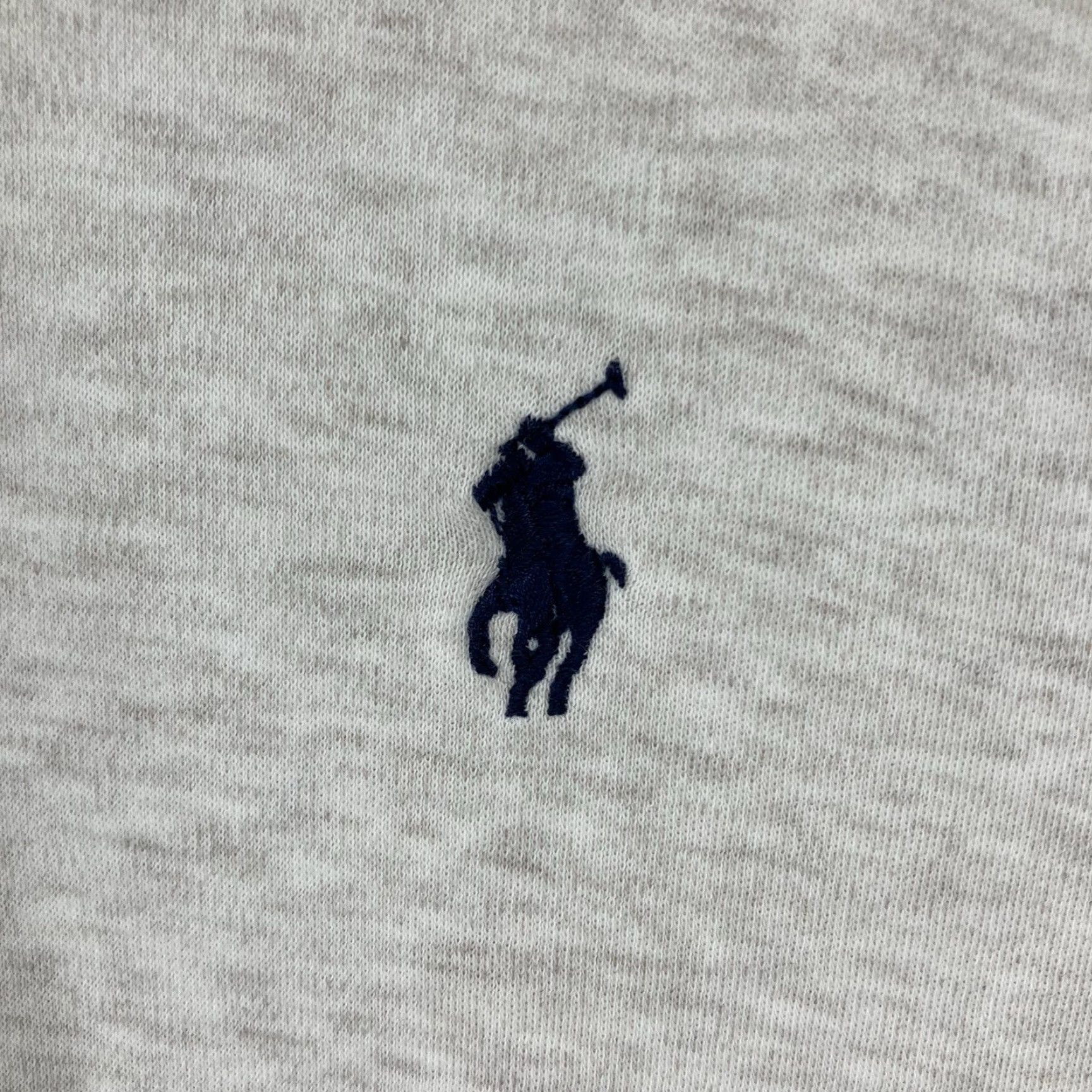Polo Ralph Lauren Vintage Polo Ralph Lauren Men’s Polo Shirt 2XL Short Sleeve Cotton Light Oatmeal Navy Logo Classic Size US XXL / EU 58 / 5 - 4 Thumbnail