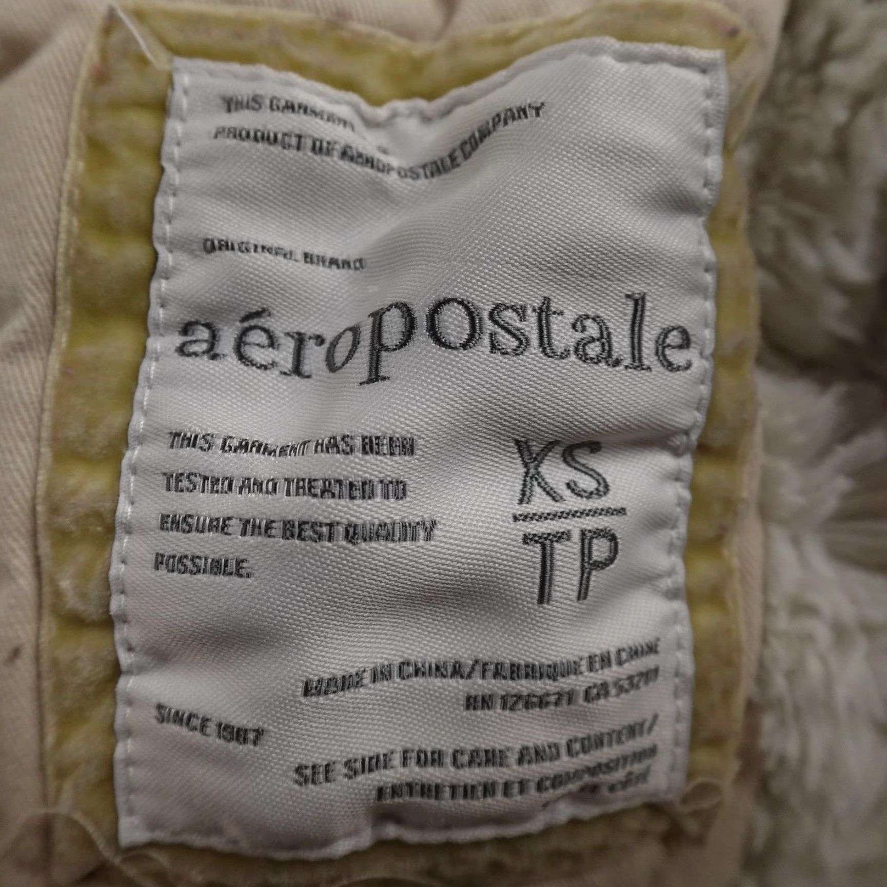 Aeropostale VTG Aeropostale Jacket Womens XS Beige Faux Fur Lined Parka Winter Coat Y2K Size XS / US 0-2 / IT 36-38 - 4 Thumbnail
