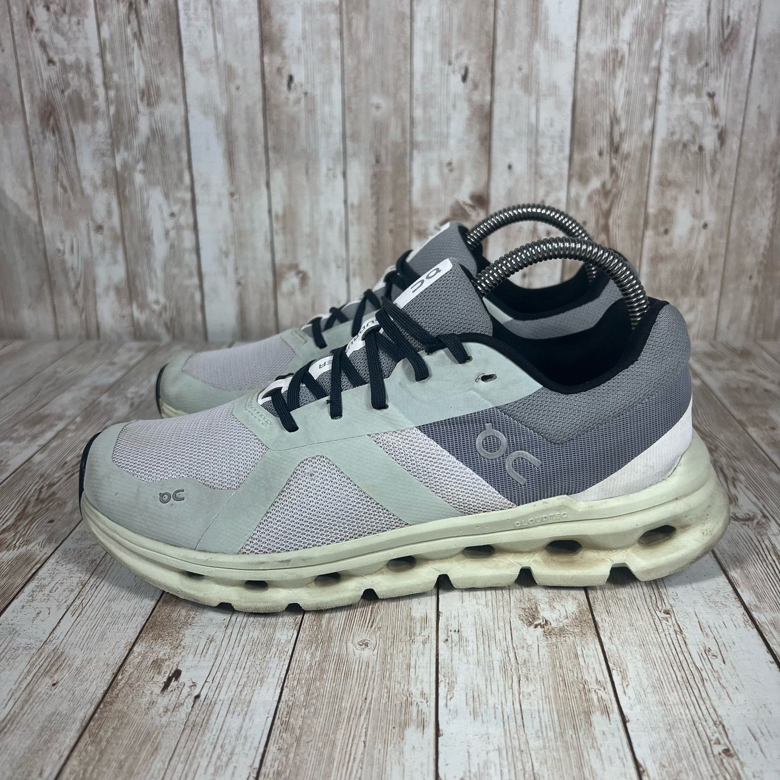 On On Women’s Cloudrunner, Frost/Aloe Running Shoes, Size 8.5 Size US 8.5 / IT 38.5 - 2 Thumbnail