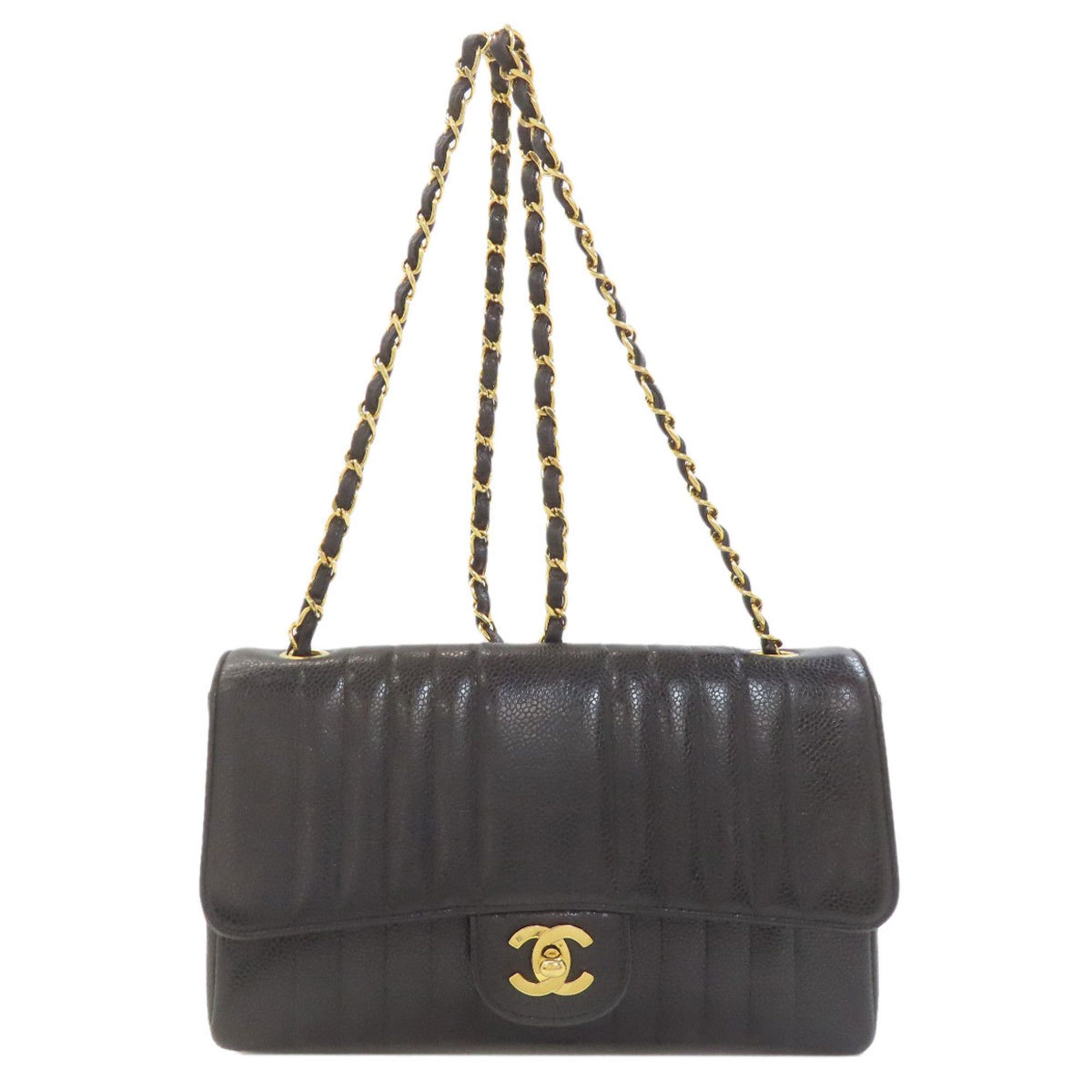 Chanel CHANEL Mademoiselle Chain Shoulder Bag in Grained Calfskin with Gold Hardware, Women's Size ONE SIZE - 1 Thumbnail