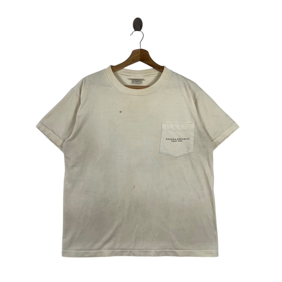 Banana Republic × Vintage Vintage 90s Banana Republic Short Sleeve Shirt Size US M / EU 48-50 / 2 - 3 Thumbnail