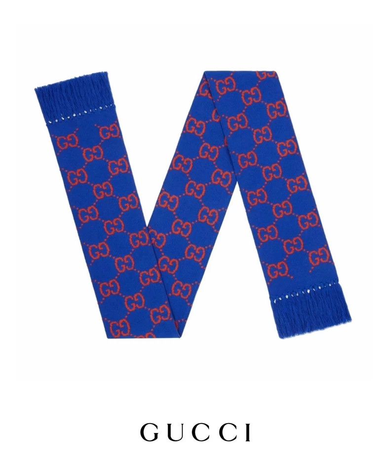 Gucci Gucci 22FW Autumn and Winter Show Designer Wool Scarf Size ONE SIZE - 9 Thumbnail