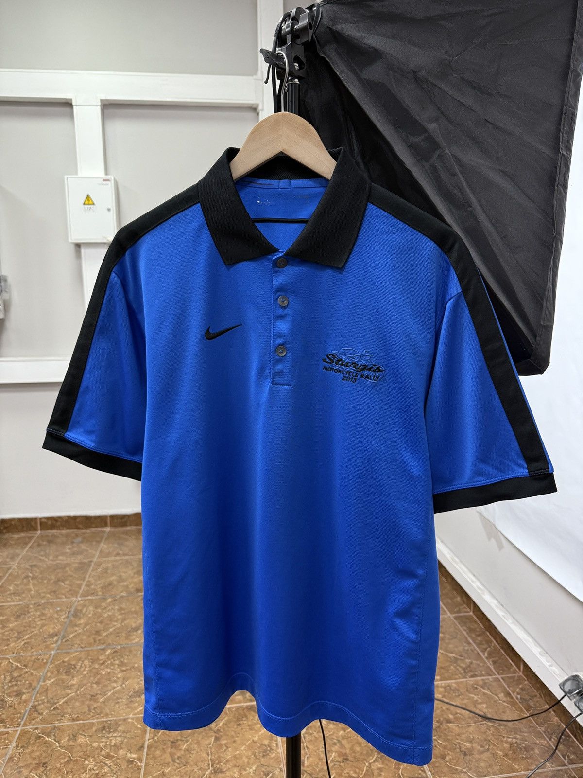 Nike 🇺🇸 Vintage Nike Sturgis Motorcycle Rally 2013 Polo T-Shirt Size US M / EU 48-50 / 2 - 2 Thumbnail