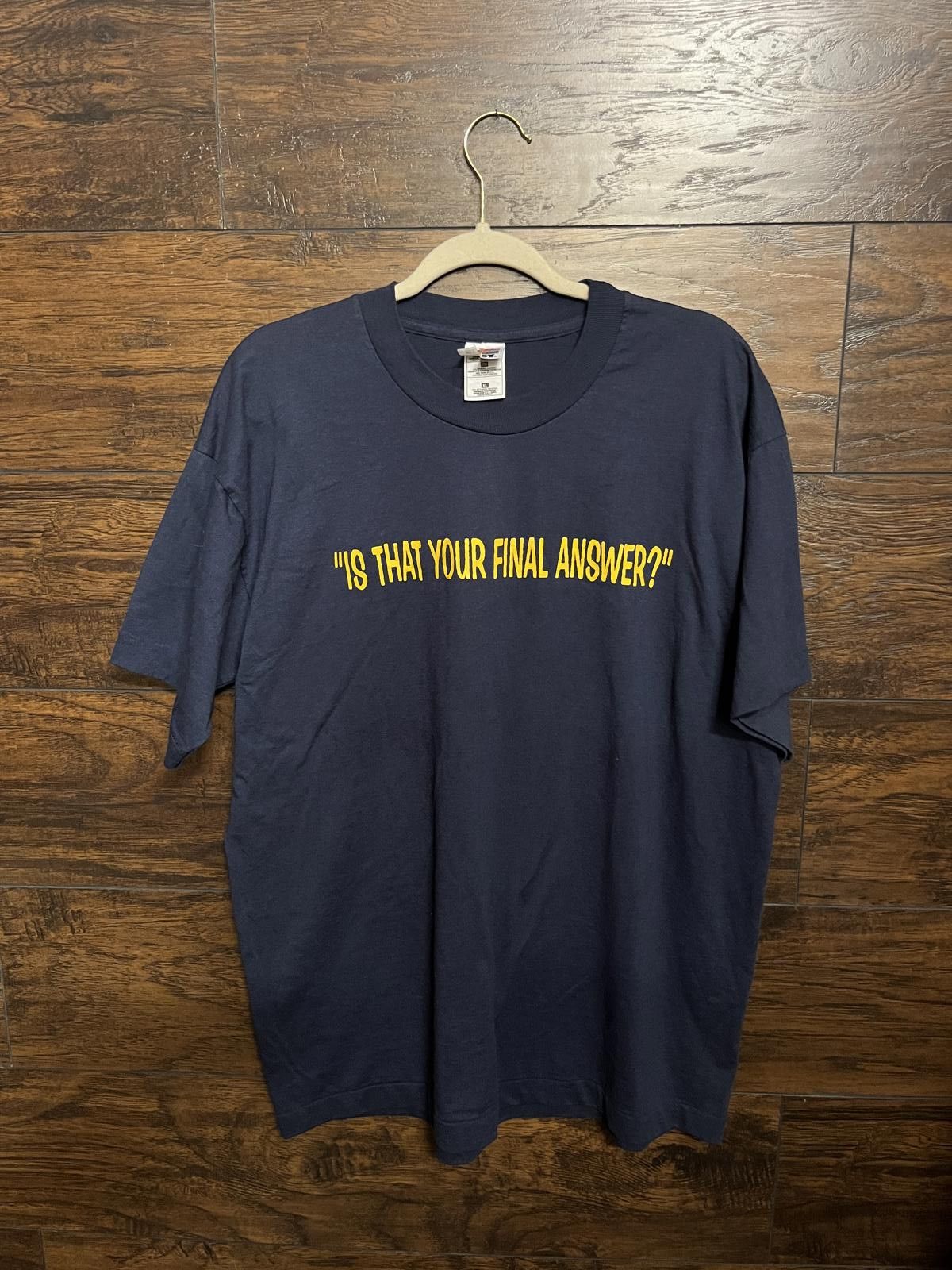God Tee Who wants to be a Millionaire? TV Show XL
