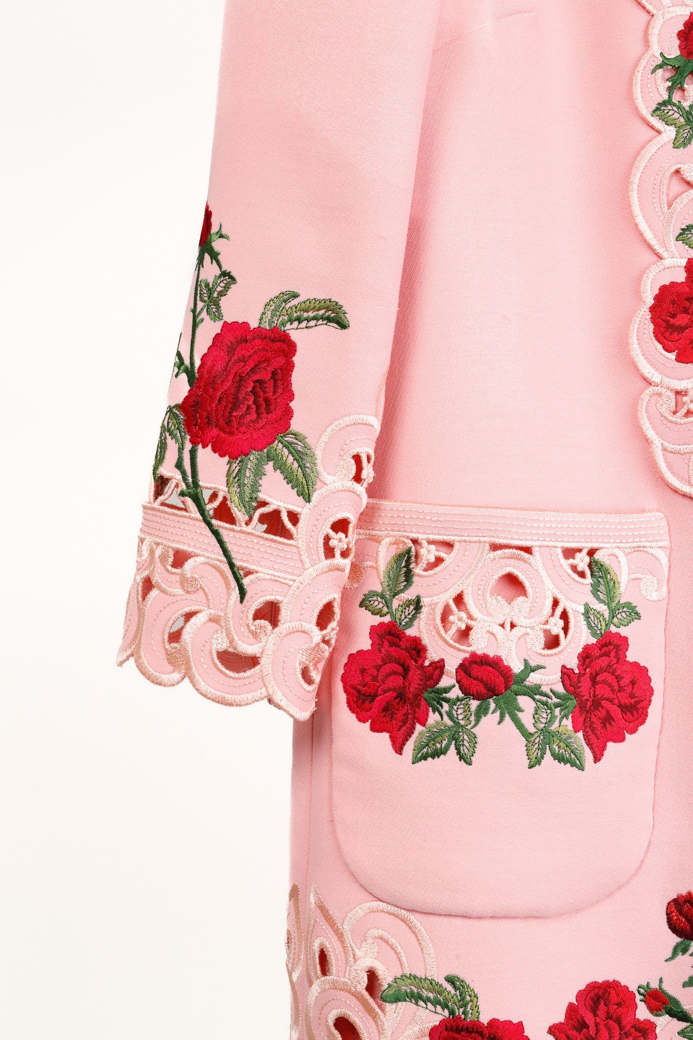 Dolce & Gabbana Dolce & Gabbana AW/15 Runway Wool Floral-Embroidered Dress Size XS / US 0-2 / IT 36-38 - 5 Thumbnail