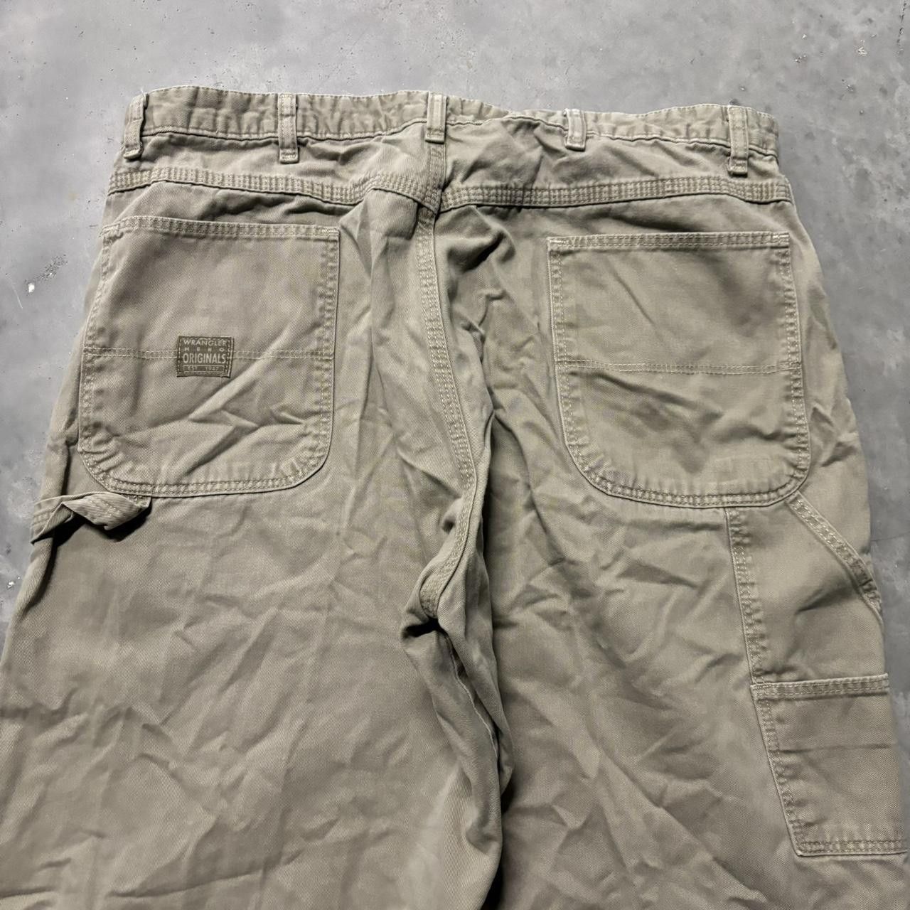 Japanese Brand × Vintage Crazy Vintage Y2K/2000s Baggy Khaki Skater Carpenter Workwear Pants! Size US 36 / EU 52 - 7 Thumbnail