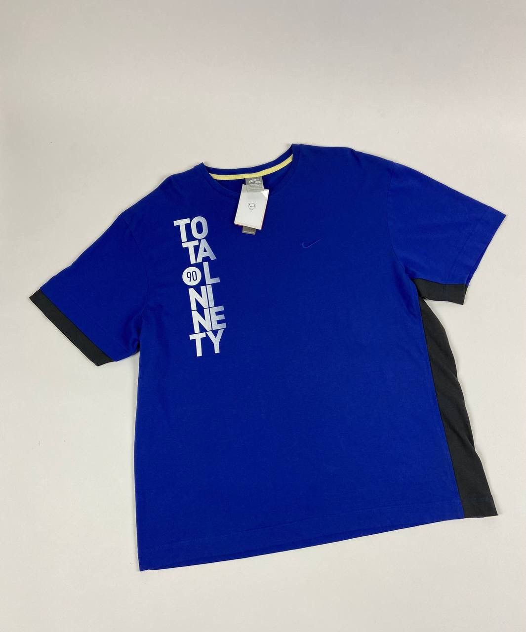 Nike Nike Total 90 T Shirt XXL Blue Black Tee Y2K NWT Rare Size US XXL / EU 58 / 5 - 1 Thumbnail