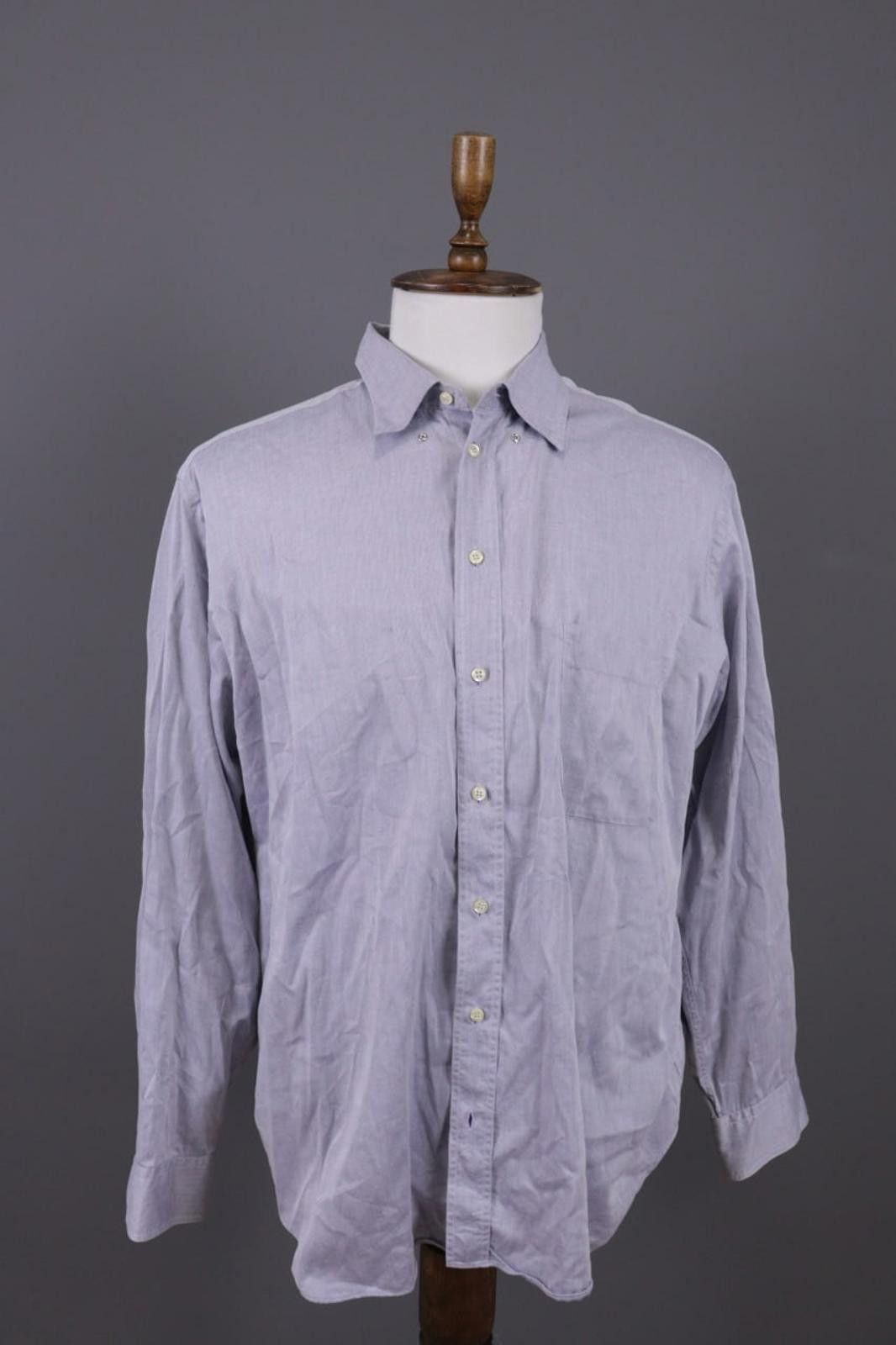 Armani Vintage Girgio Armani Le Collezioni Down Shirt Size 44 Size US M / EU 48-50 / 2 - 1 Thumbnail