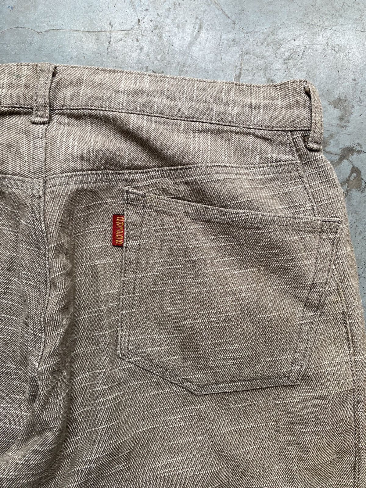 If Six Was Nine 2000s 291285 Homme Distressed Striped Pants Size US 32 / EU 48 - 3 Thumbnail